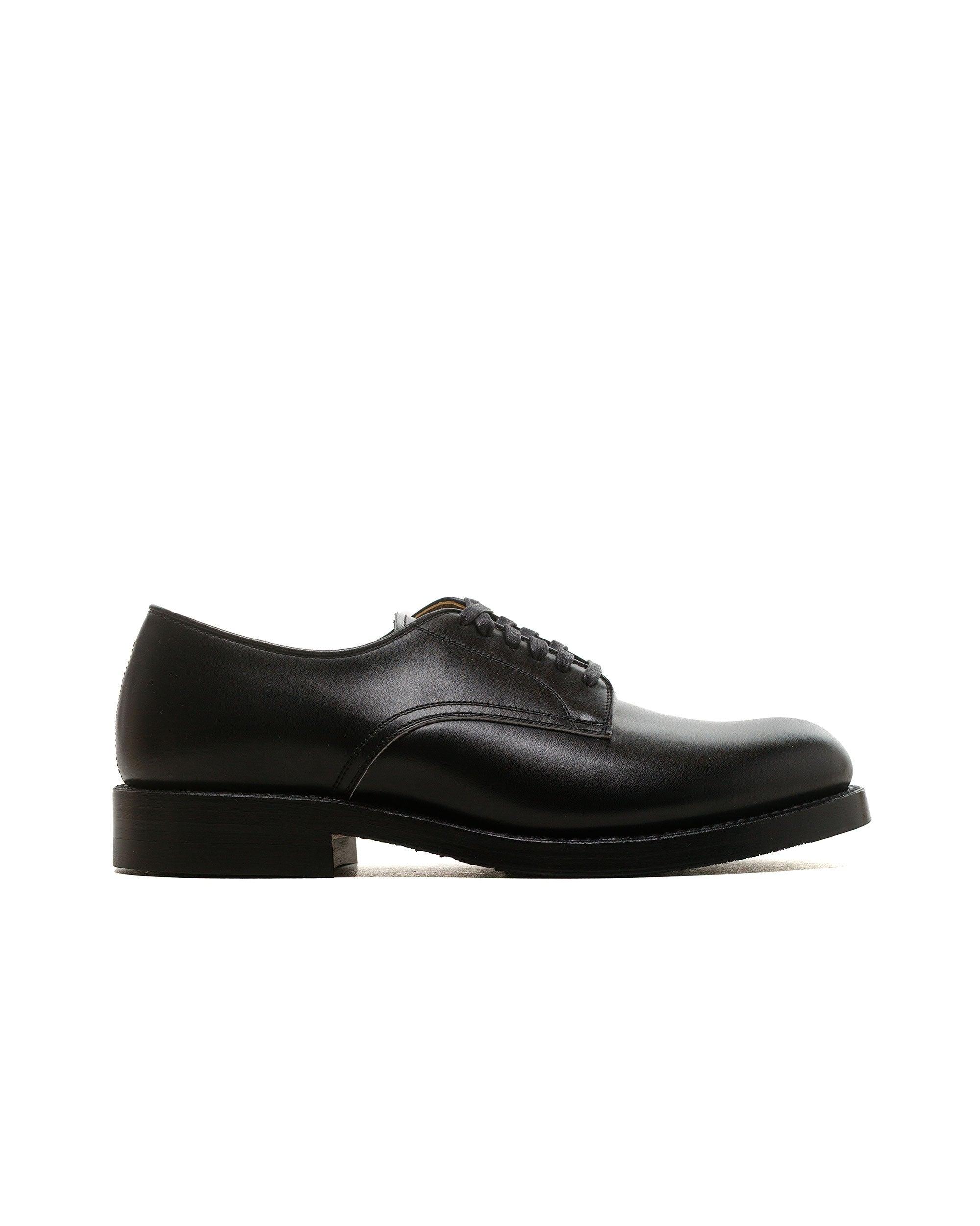 USN Low Quarter Shoes French Calfskin Black