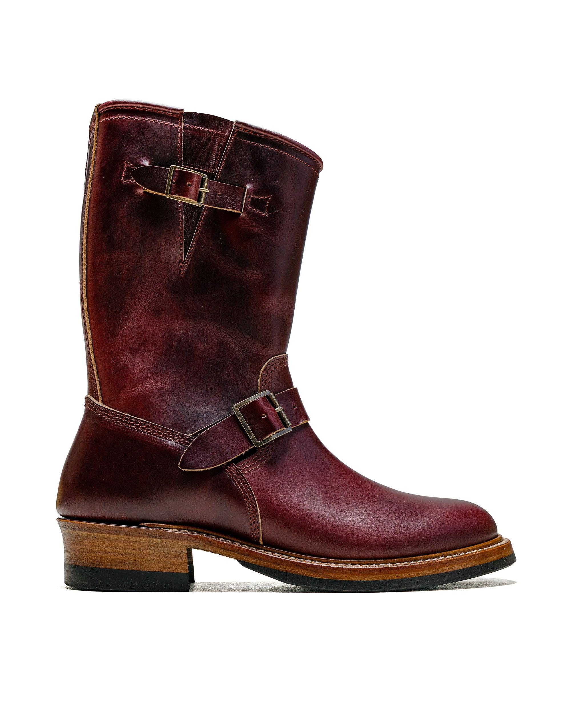 Wabash Engineer Boots Horween CXL Burgundy