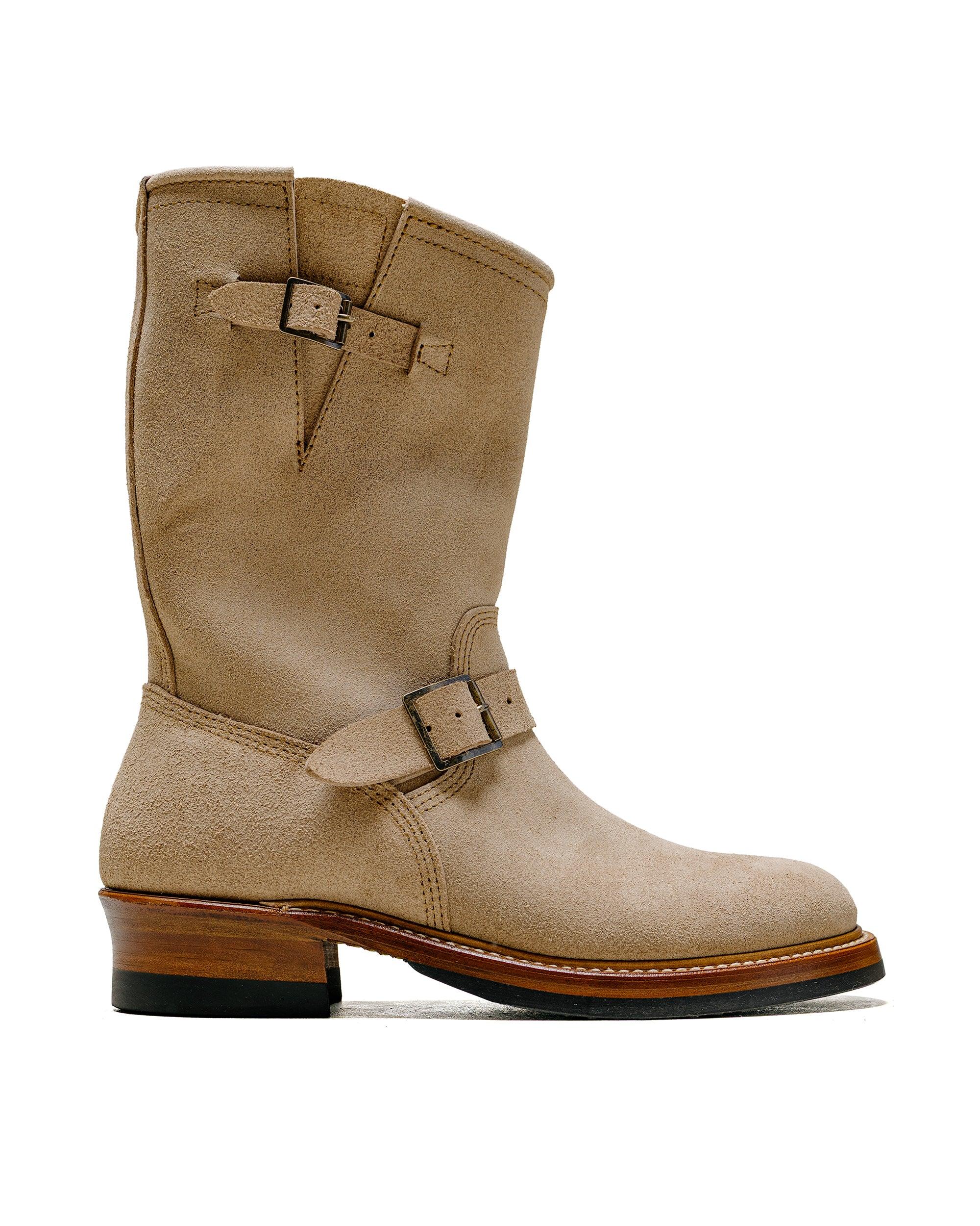 Wabash Engineer Boots Horween CXL Natural Roughout