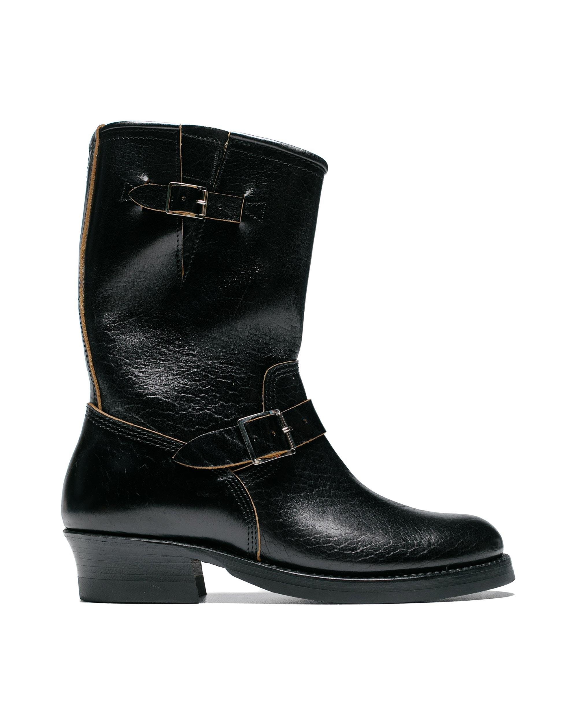 Wabash Engineer Boots Shinki Hikaku Horsebutt Black