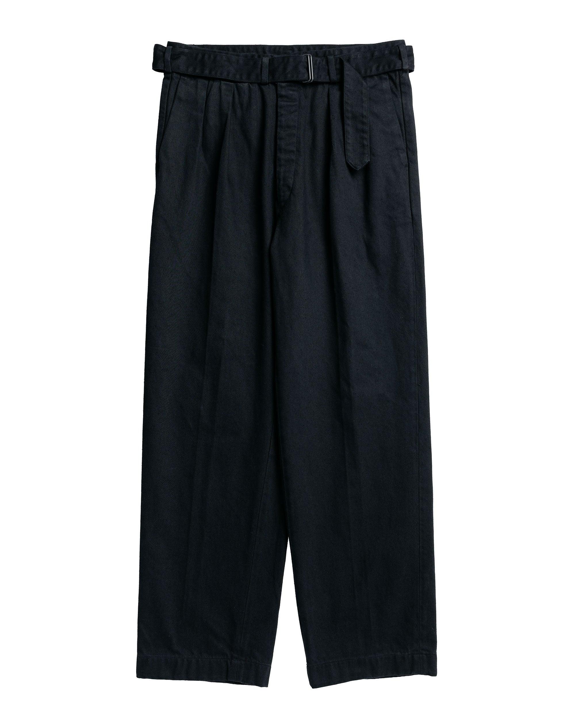 Dyed Denim Riviera Pants Black