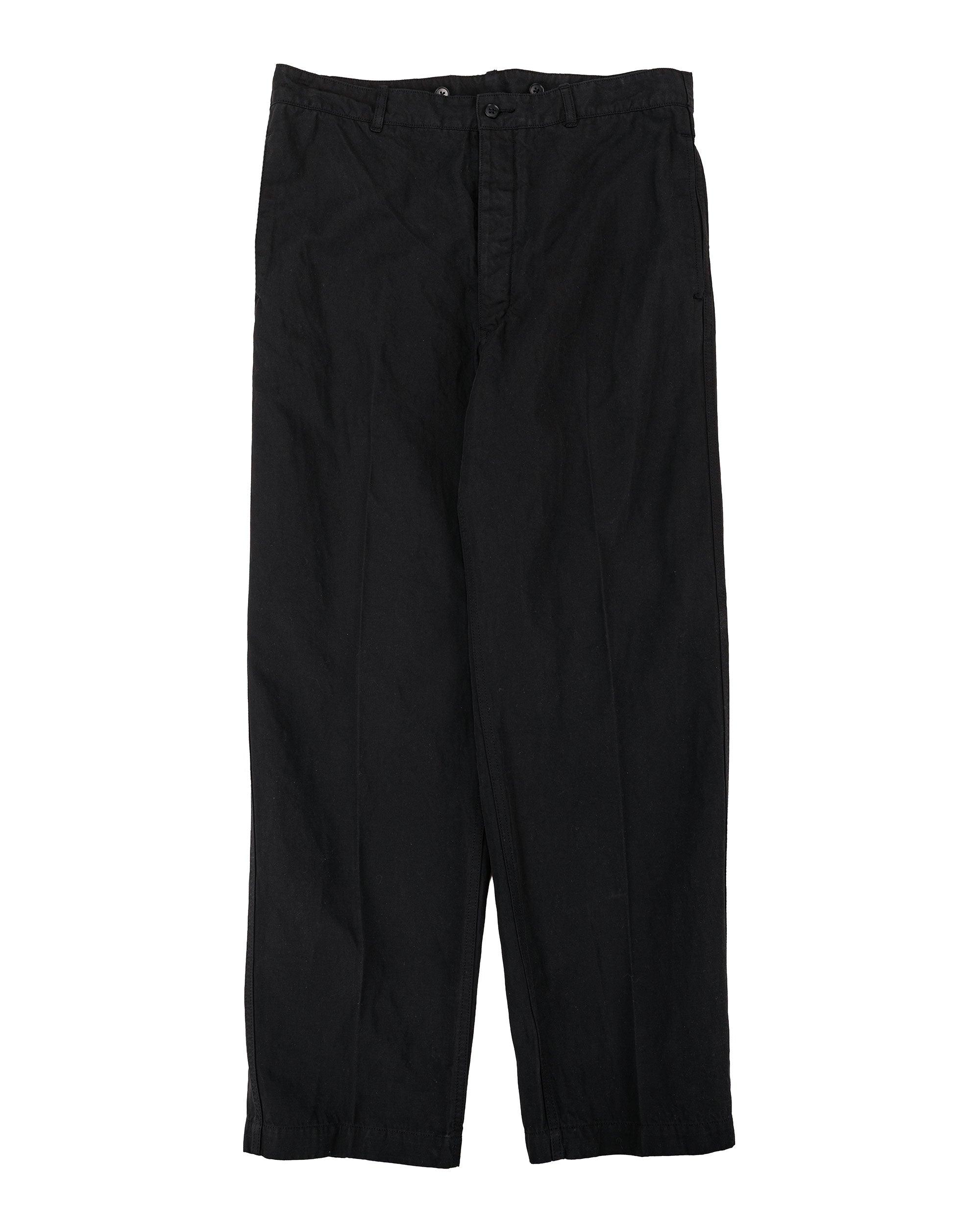 Gaba. Buckleback Work Slacks Black