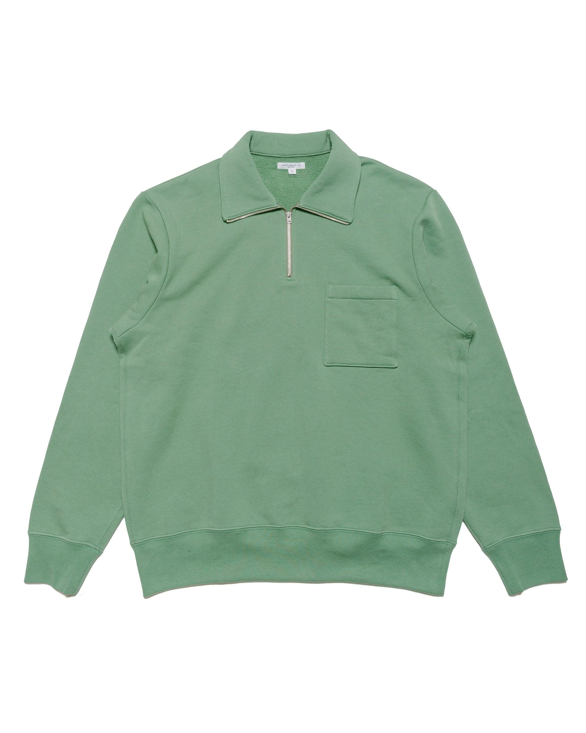 Lost & Found Quarter Zip Sweatshirt Faded Green
