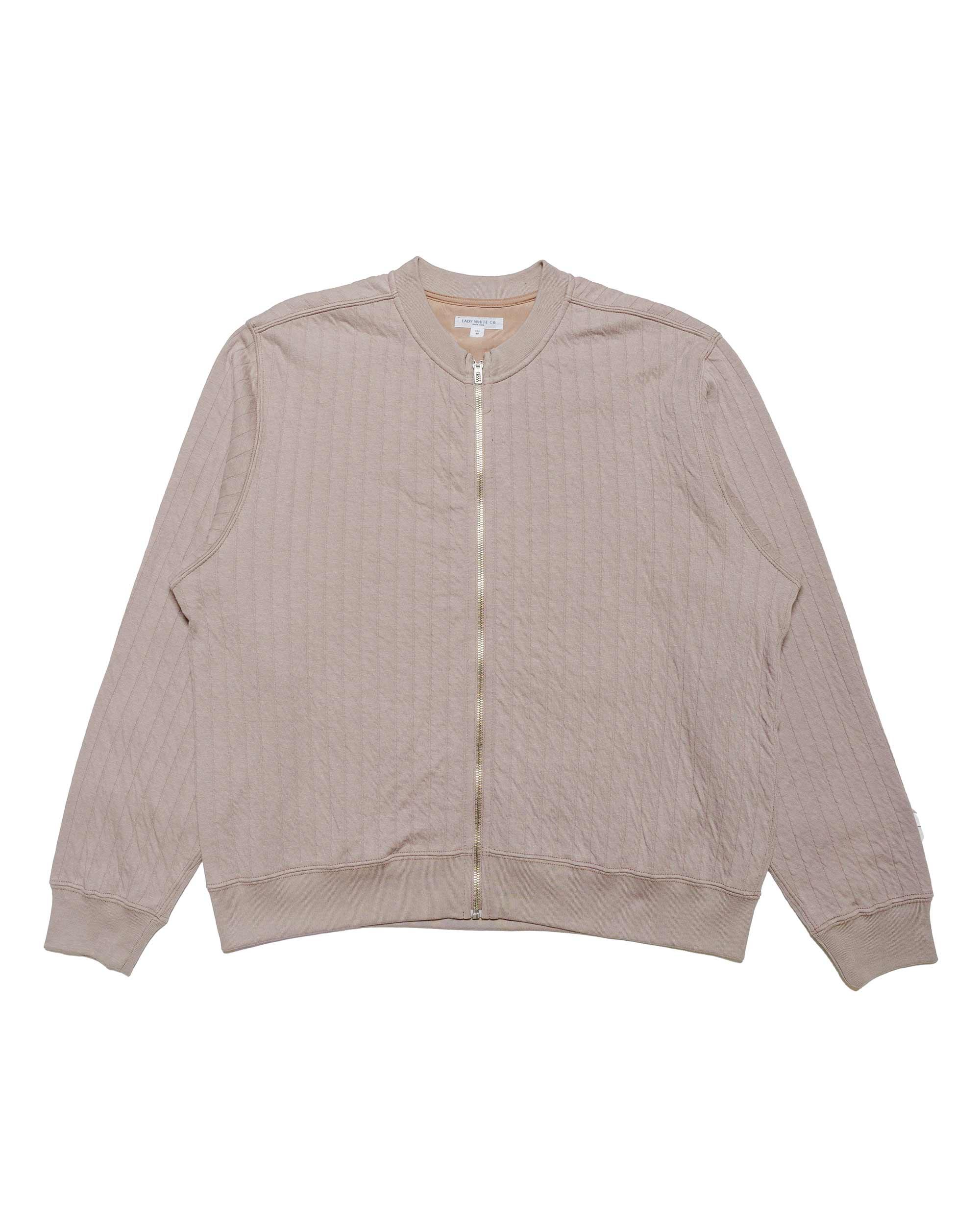 Quilted Zip Up Pale Purple