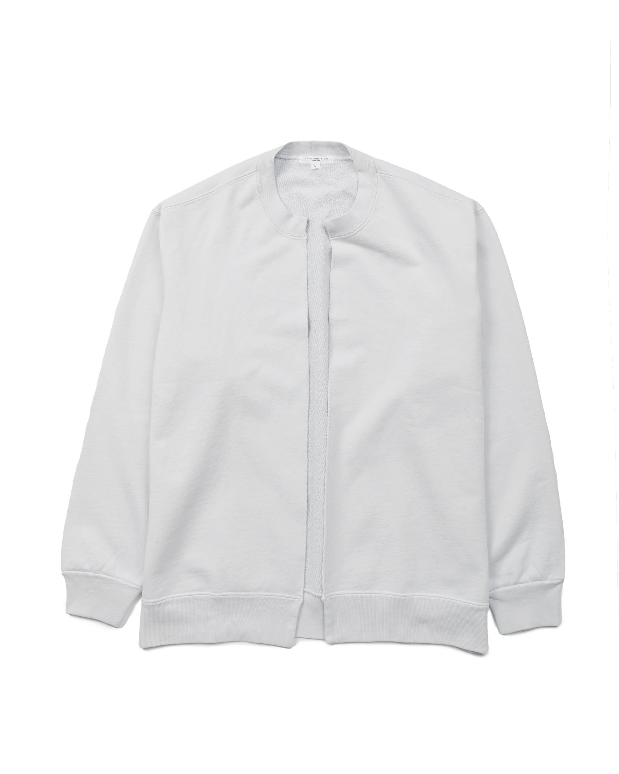 Split Crew Cardigan Glacier