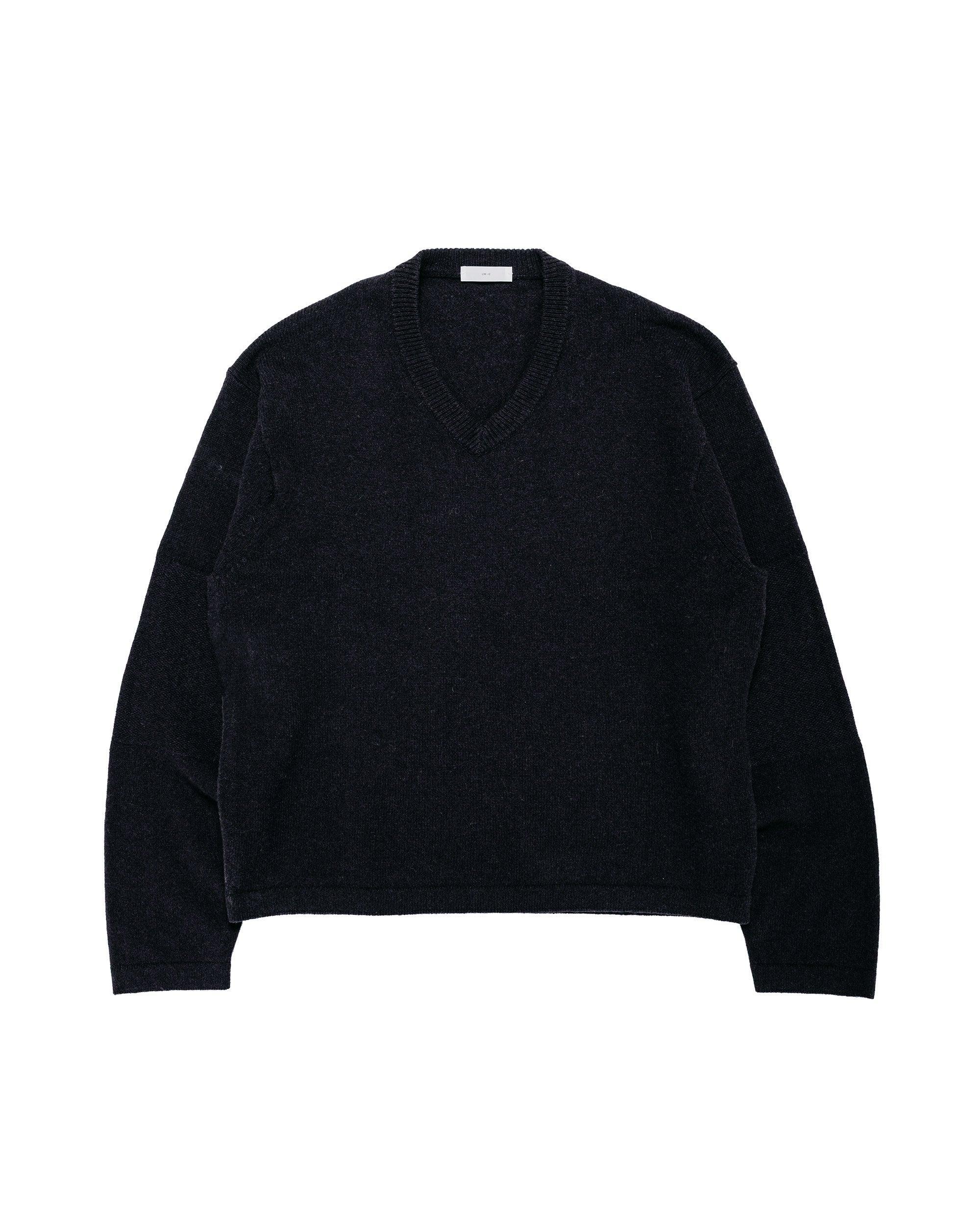Wool V Neck Sweater Deep Navy