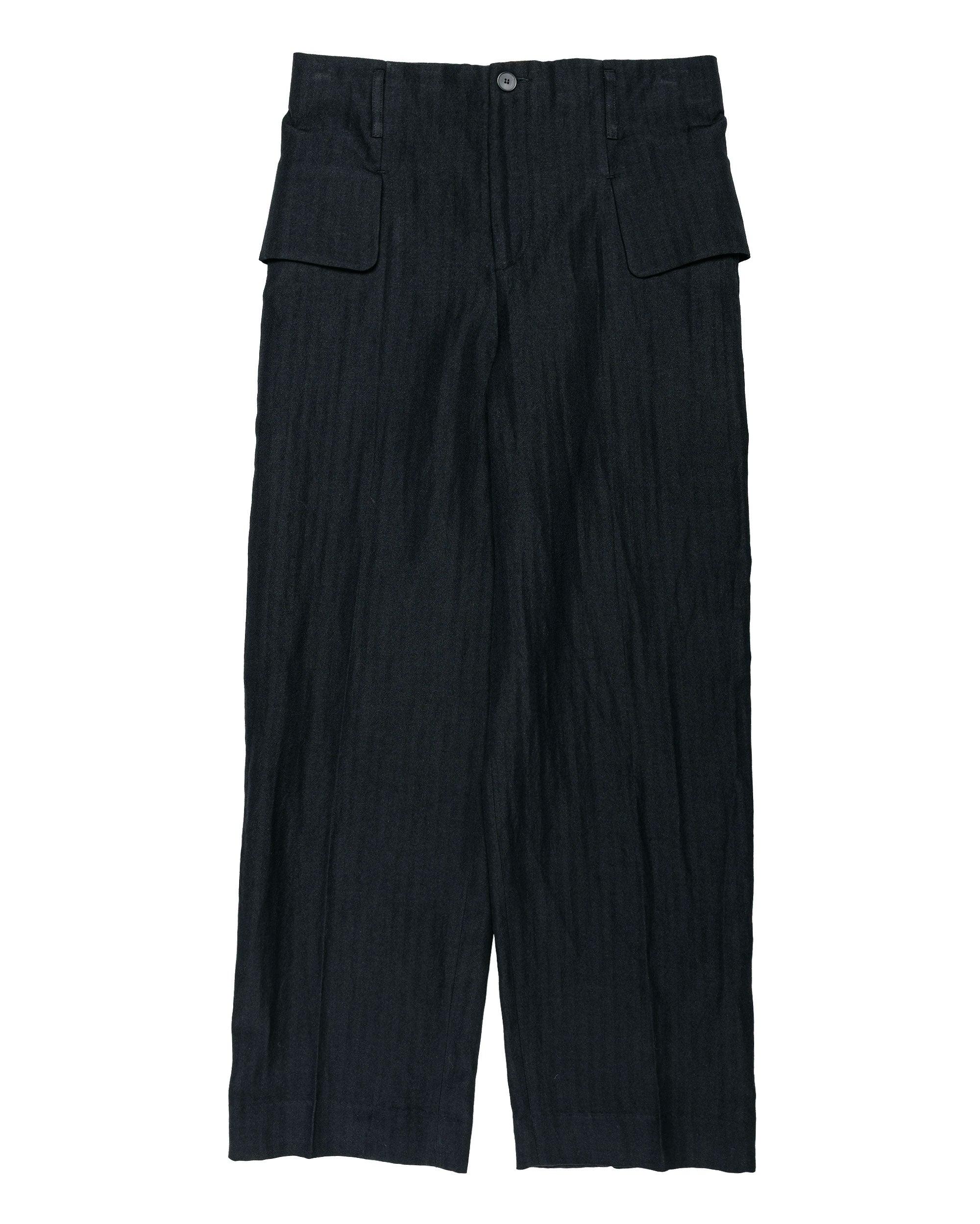 FP Trousers Japanese Herringbone Black