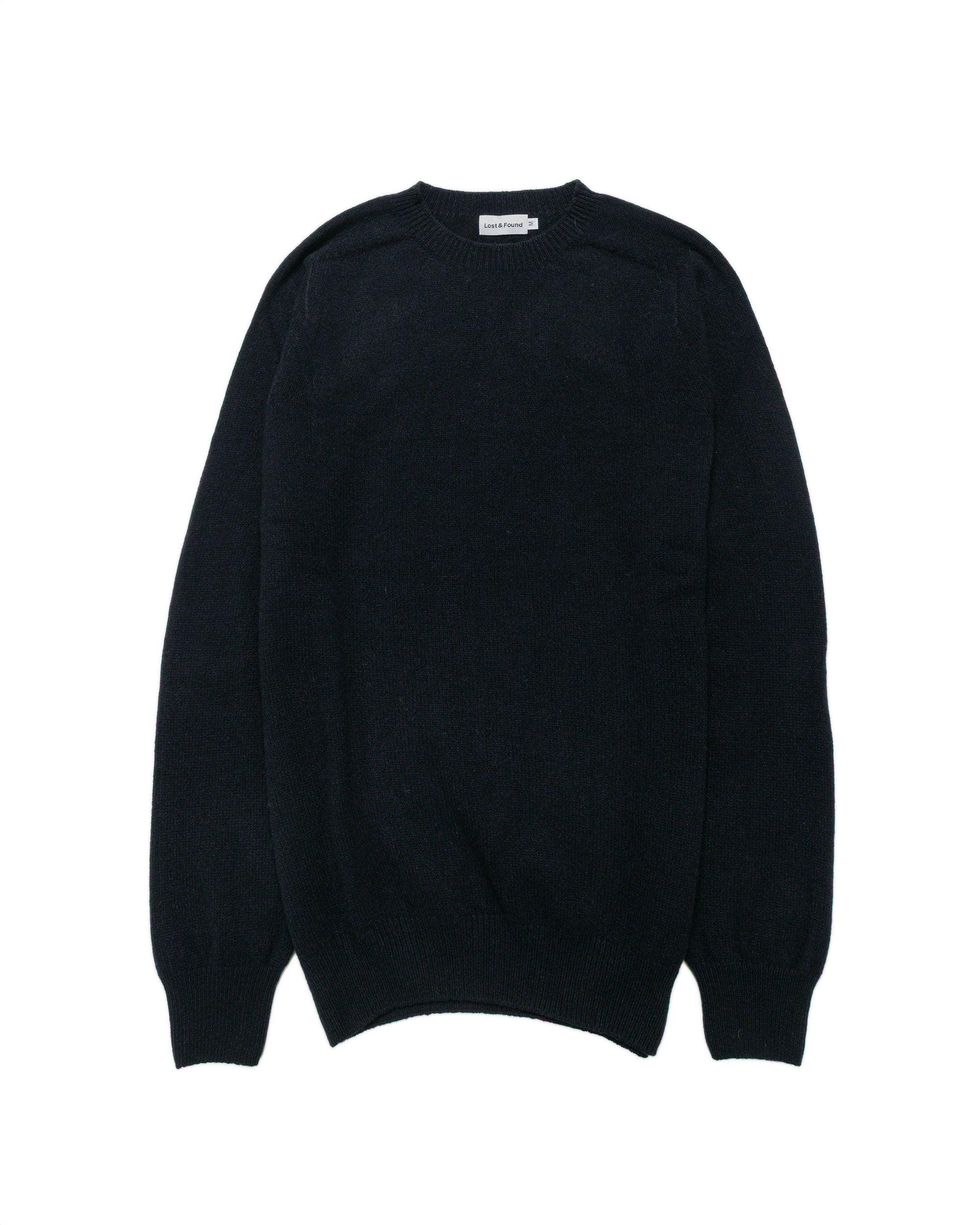 Wool Cashmere Sweater Italian Black