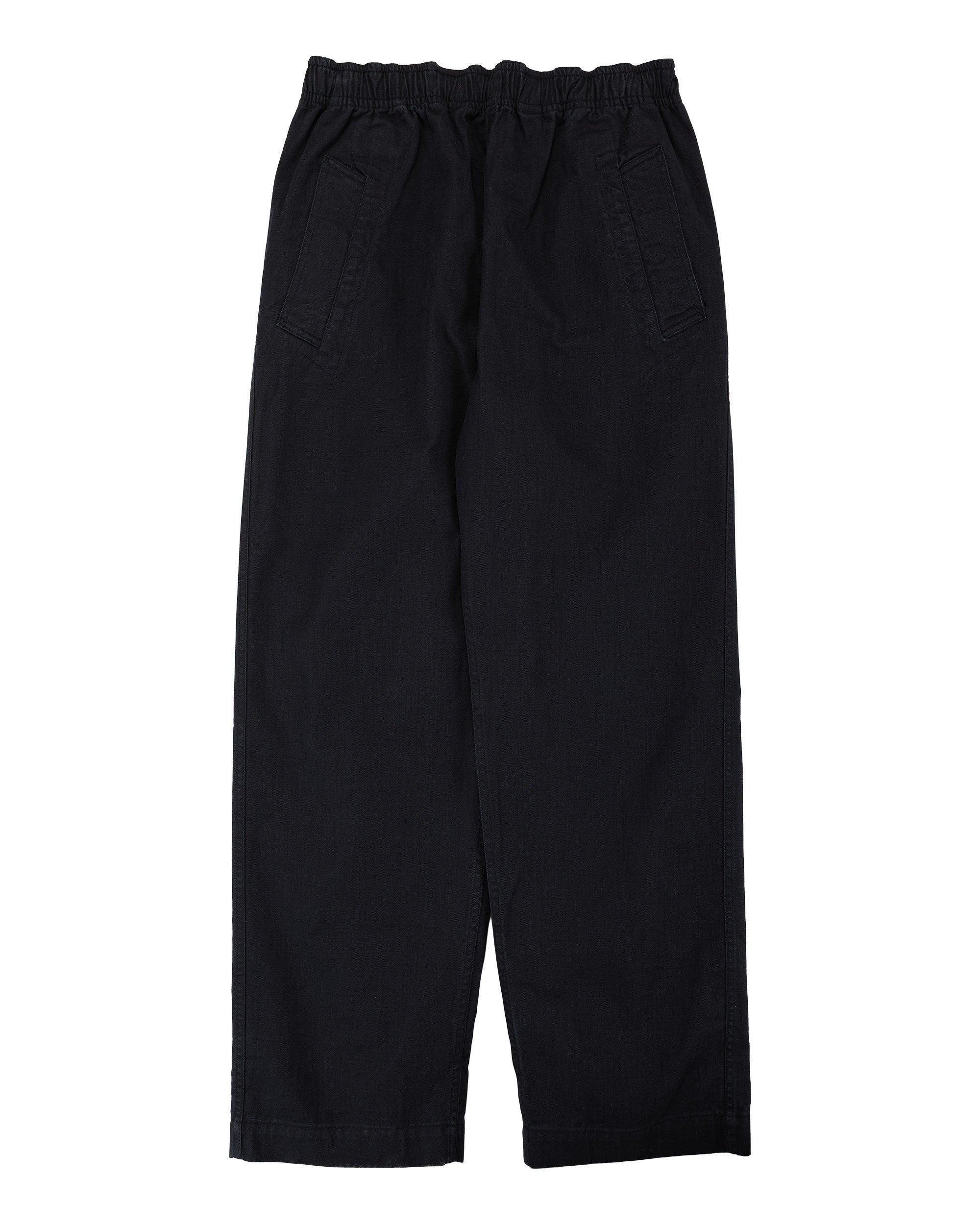 MHL Wide Leg Jogger Dry Cotton Linen Black