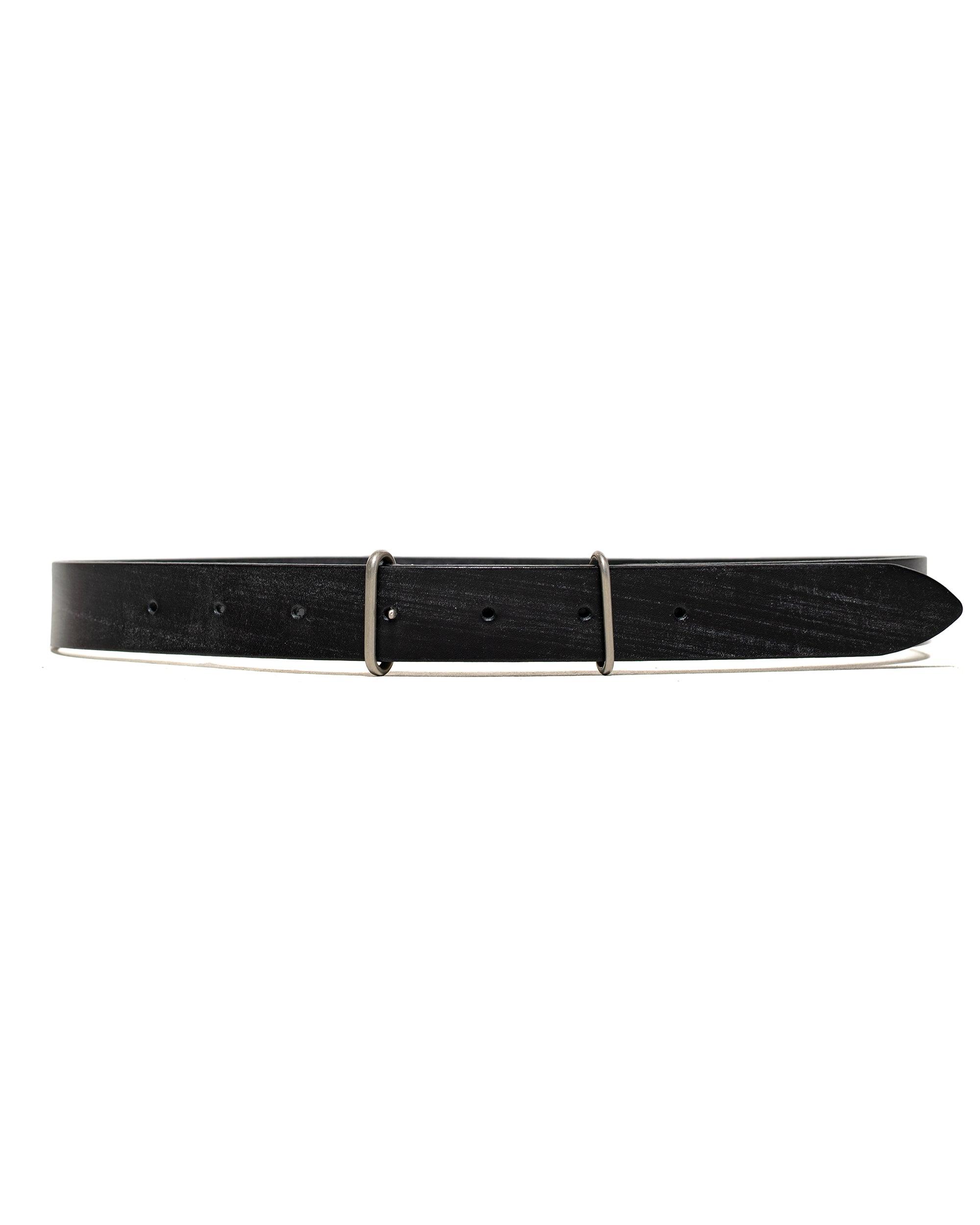 Minimal Buckle Belt Full Grain Bridle Leather Black