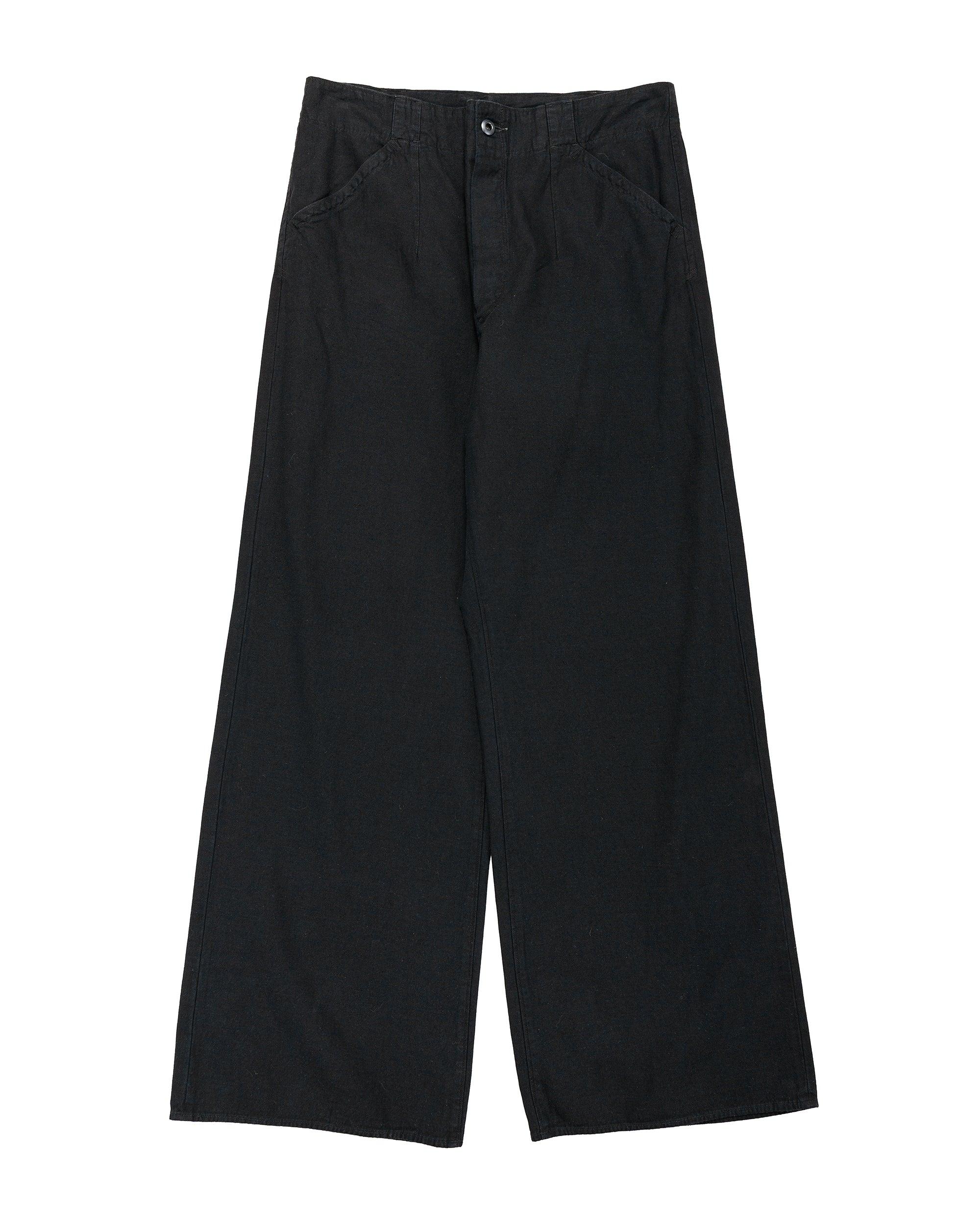Doric Denim Trousers Cotton Hemp Lightweight Denim/Black