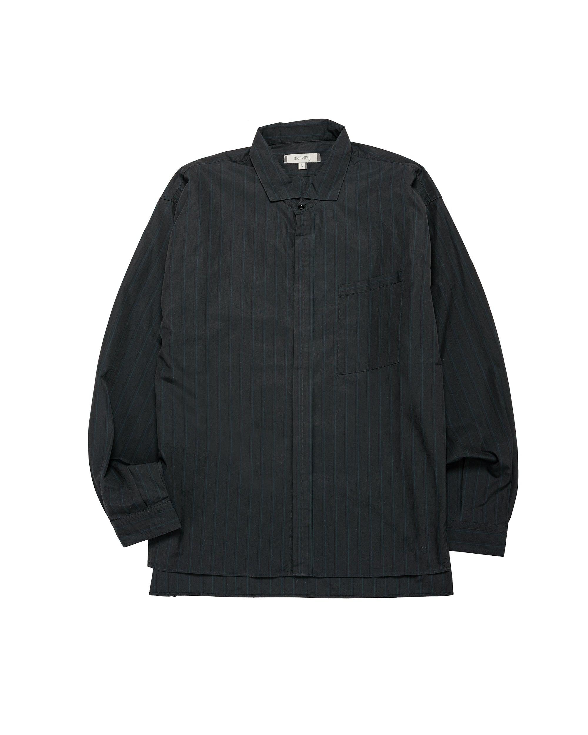 Shura Shirt Fine Cotton Poplin/Black Striped
