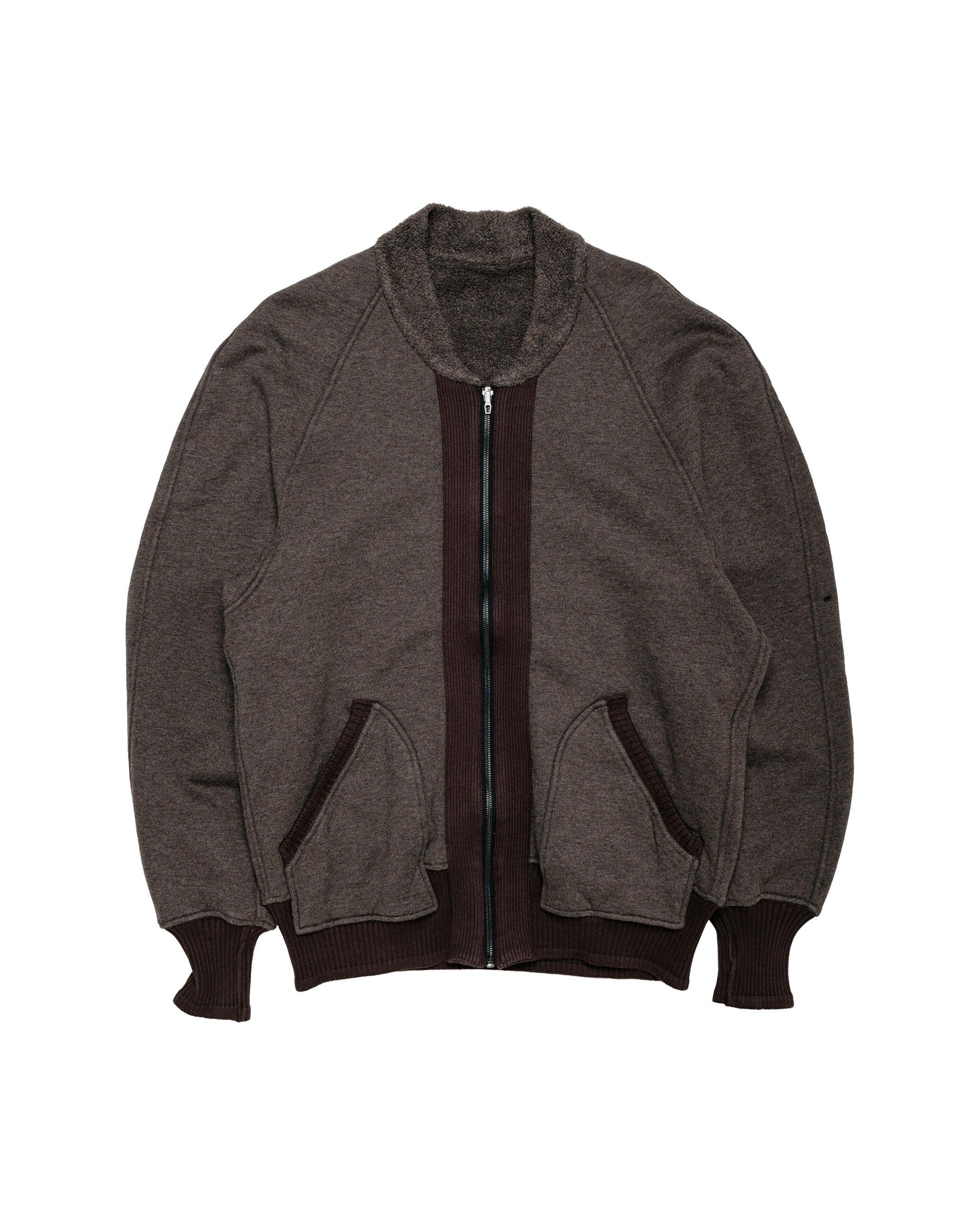 Turnout Sweatshirt Cotton Yak Fleece Terry/Dark Brown