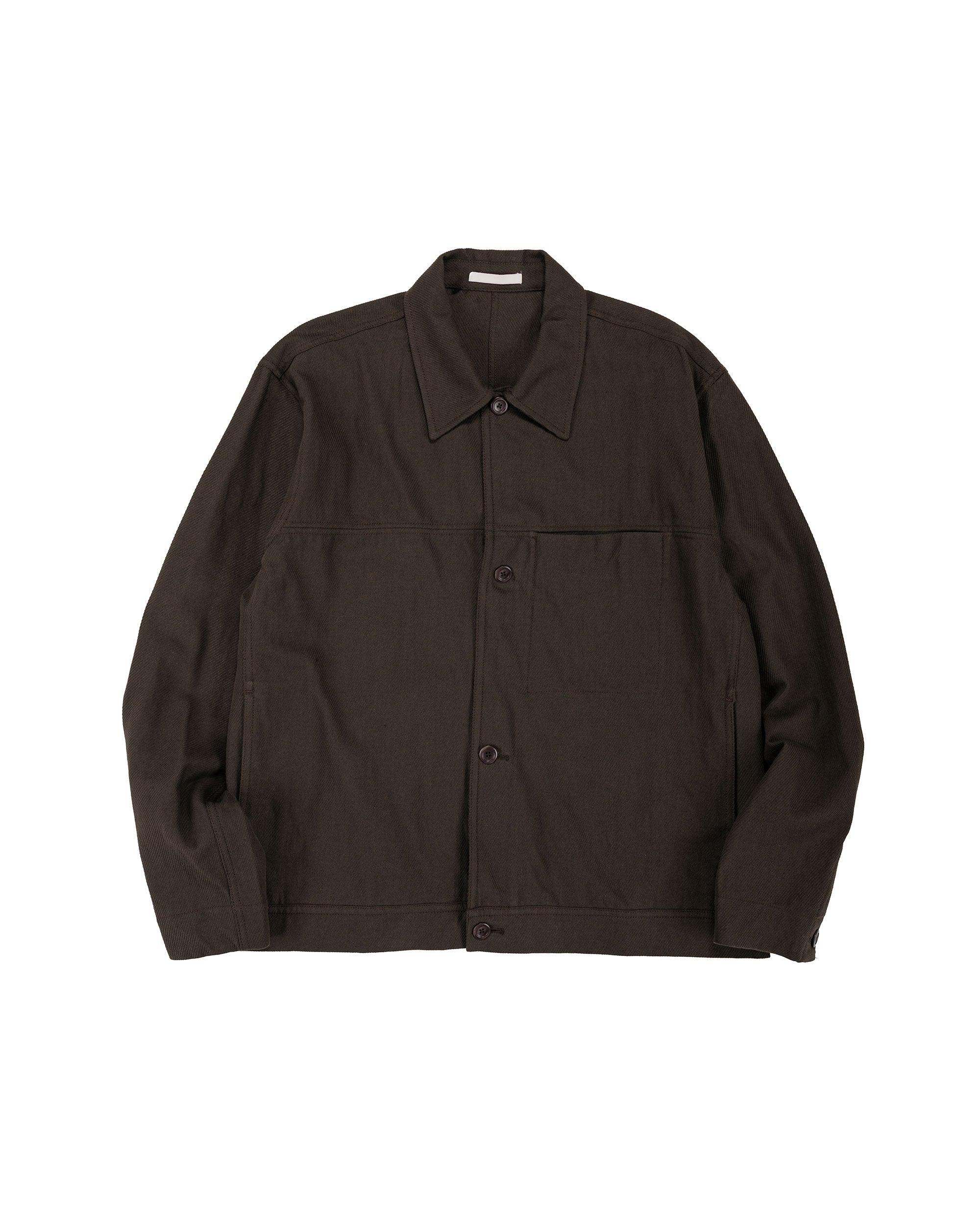 Arresskov Cotton Linen Twill Overshirt Delicioso Brown