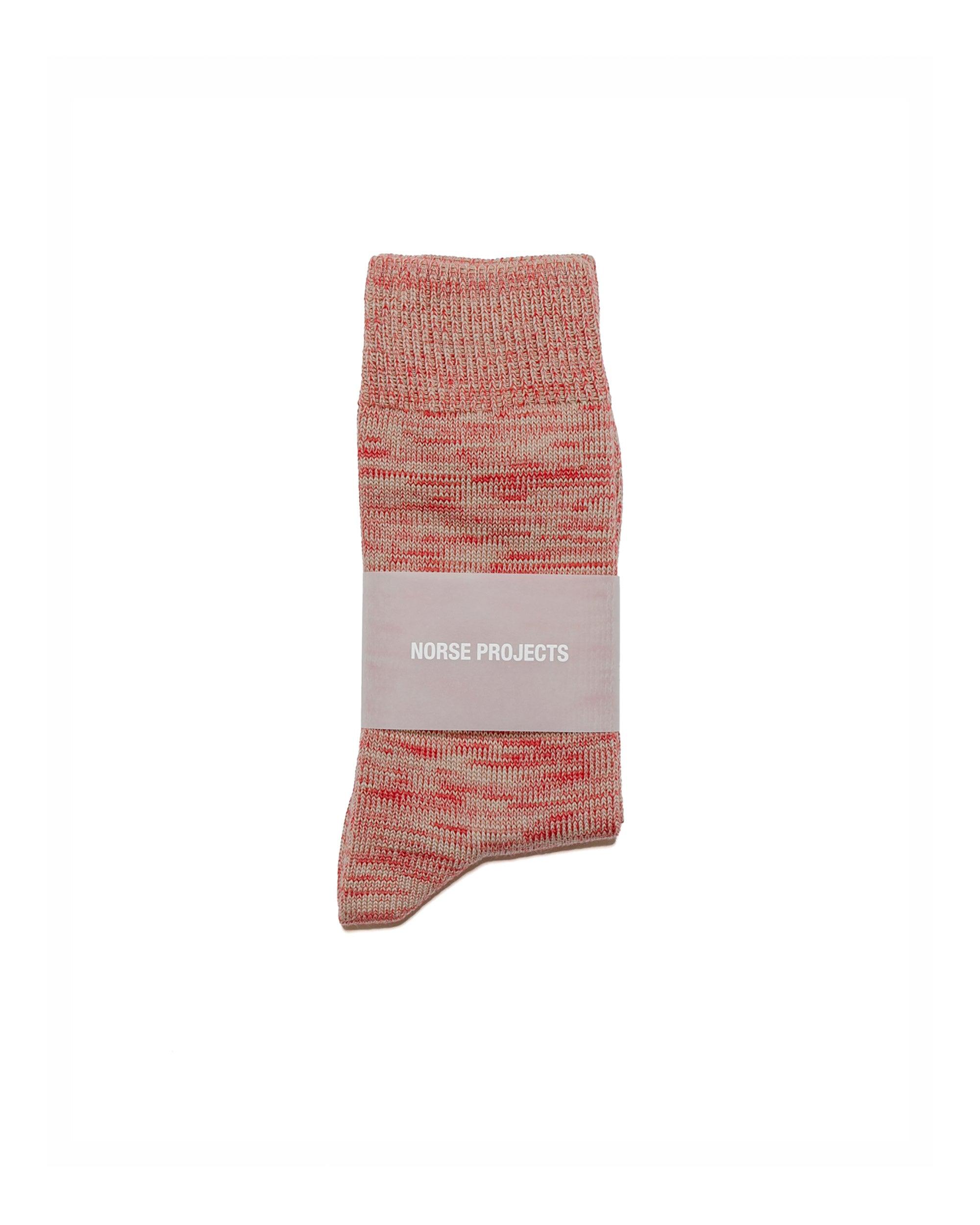 Bjarki Cotton Twist Sock Red Clay