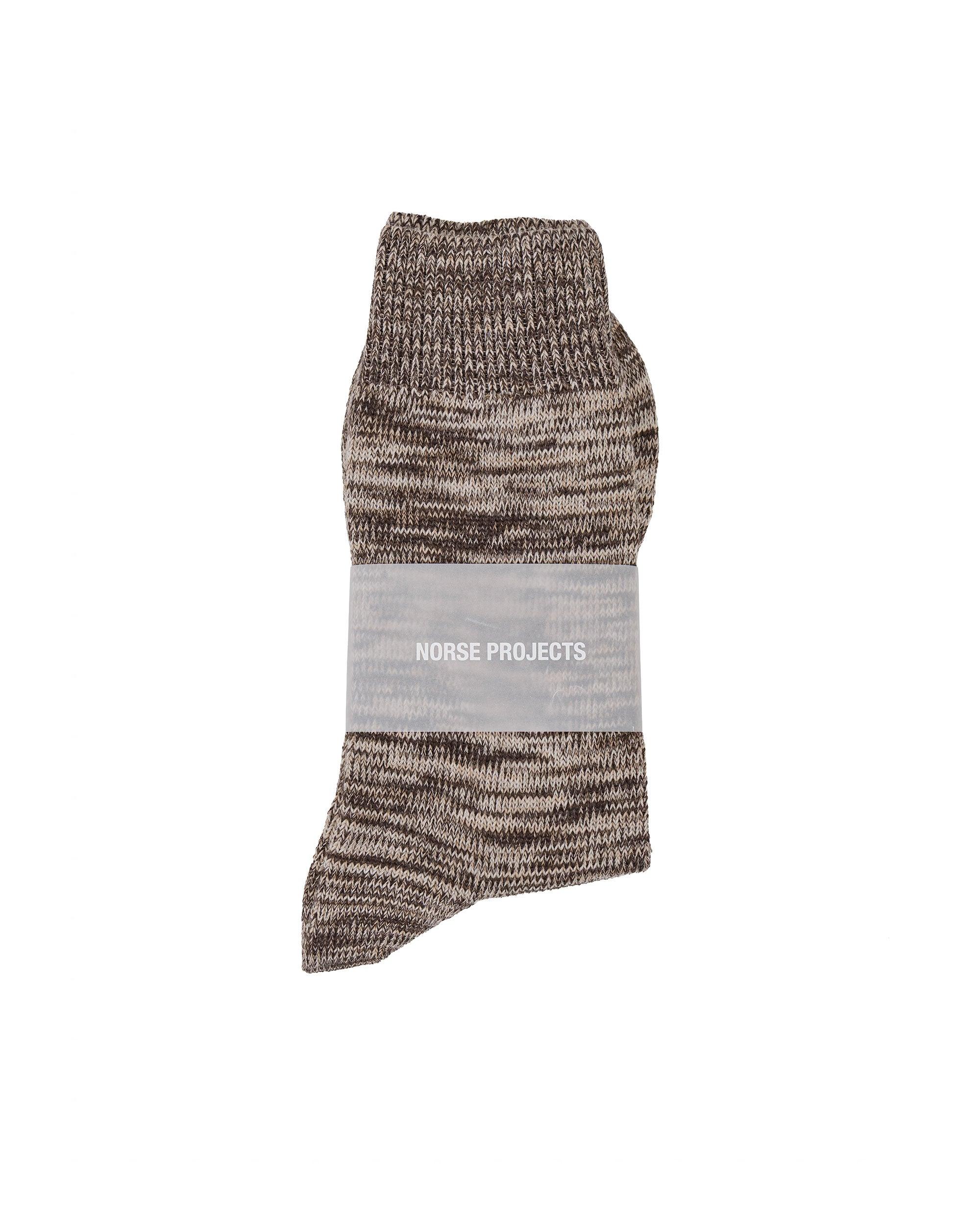 Bykle Heavy Cotton Twist Sock Seal Brown