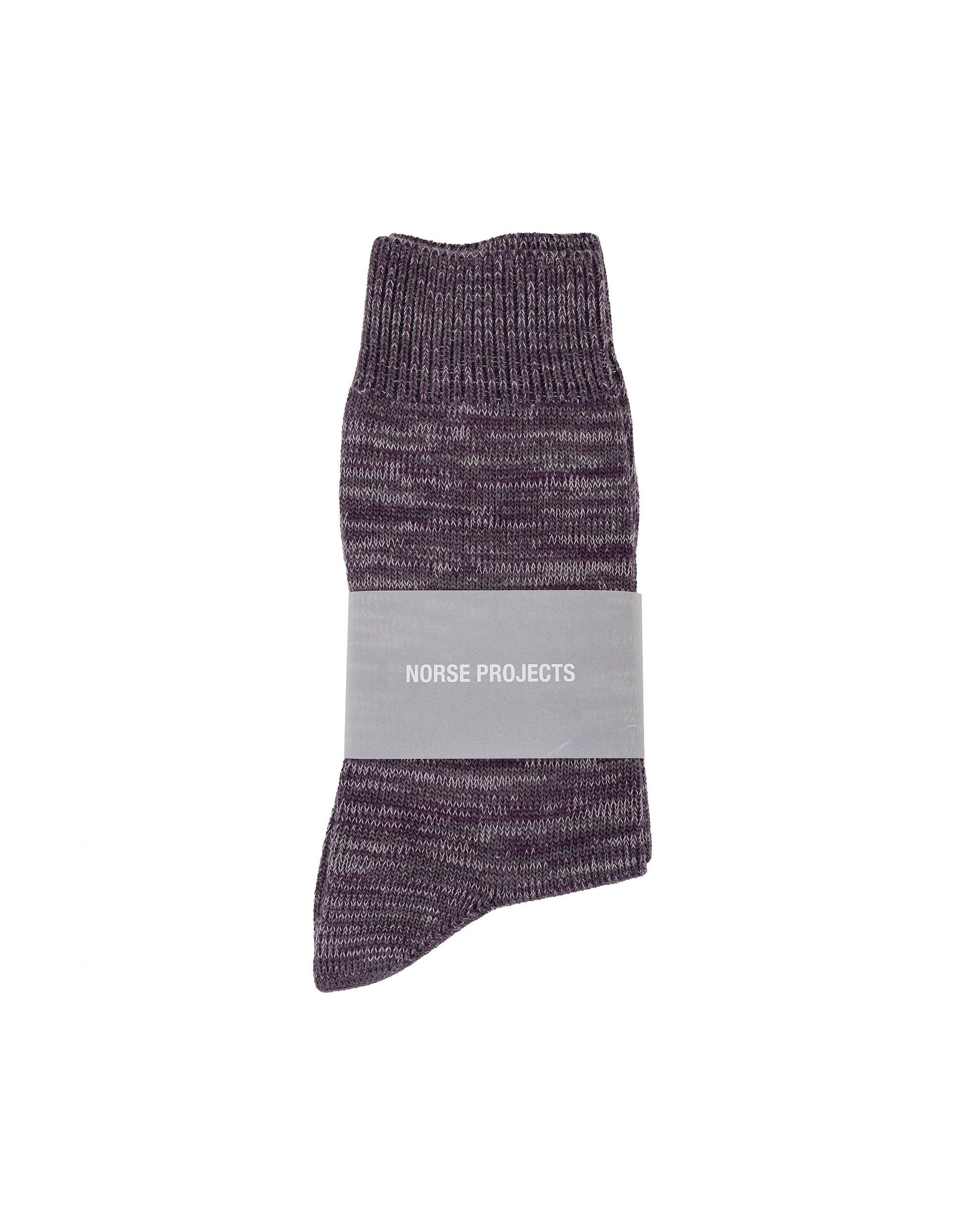Bykle Heavy Cotton Twist Sock Vintage Violet