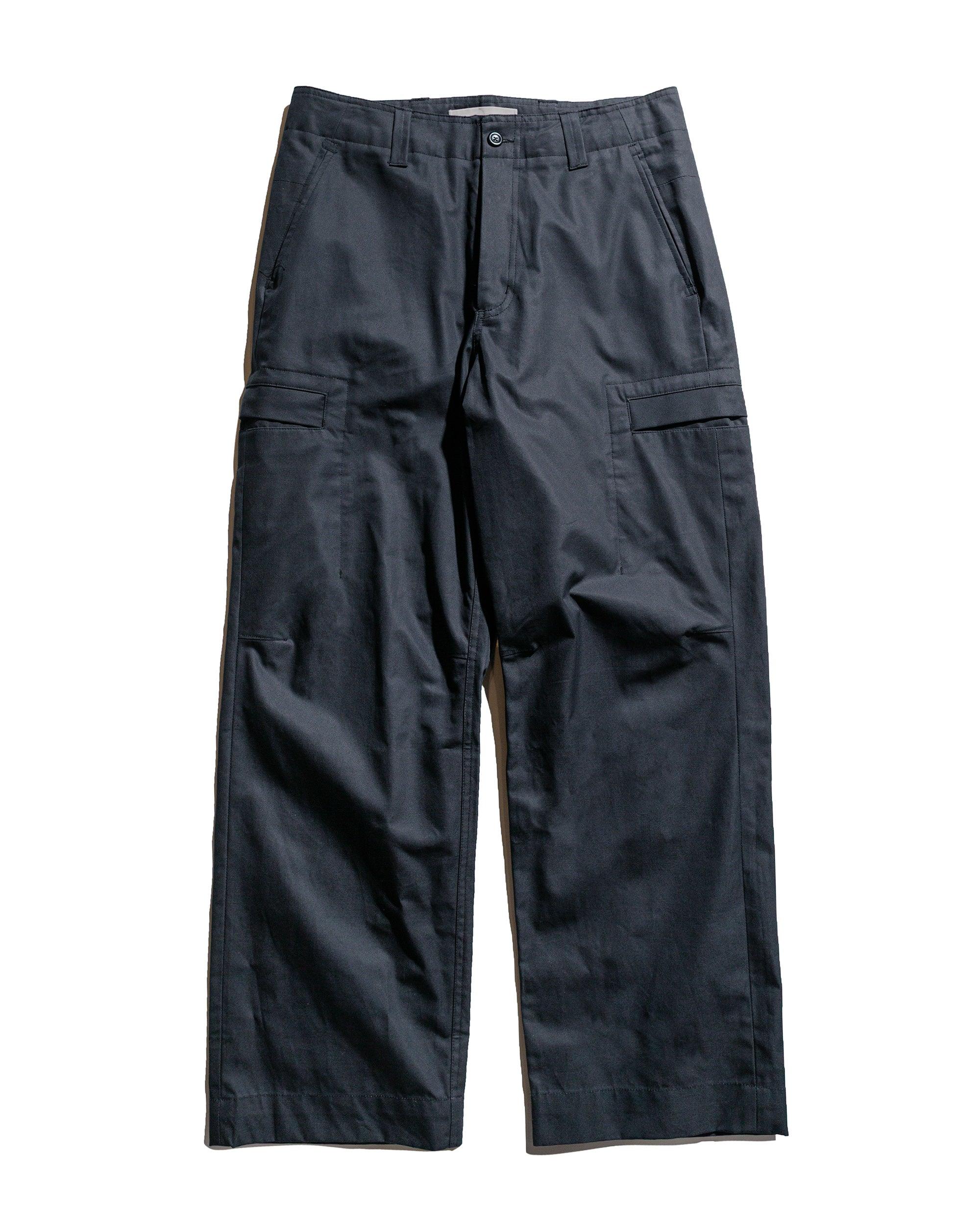 Hans Gear Cotton Twill Cargo Pants Charcoal Grey