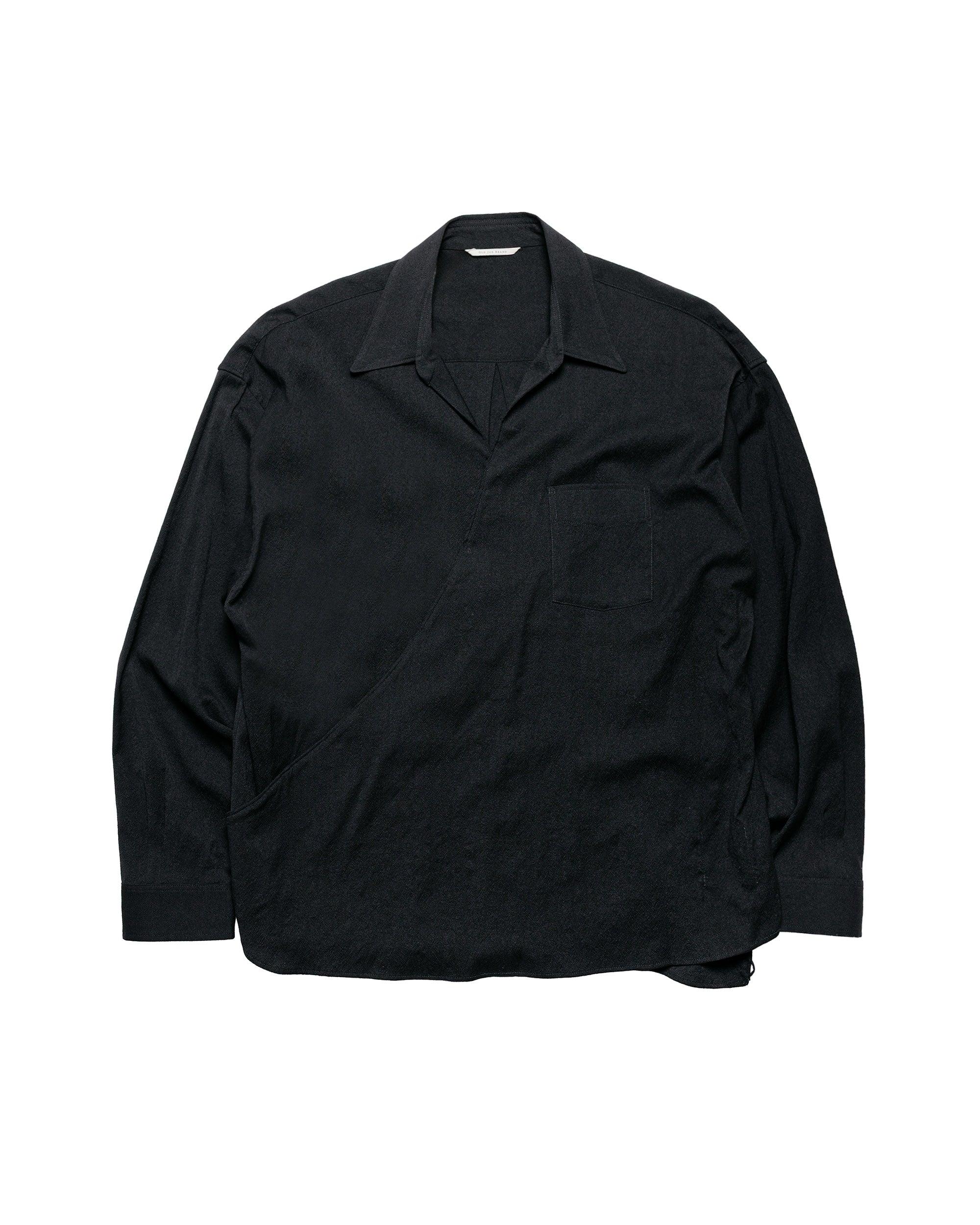 Asymmetry Front Tunic Shirts (Long-Sleeve) Onyx