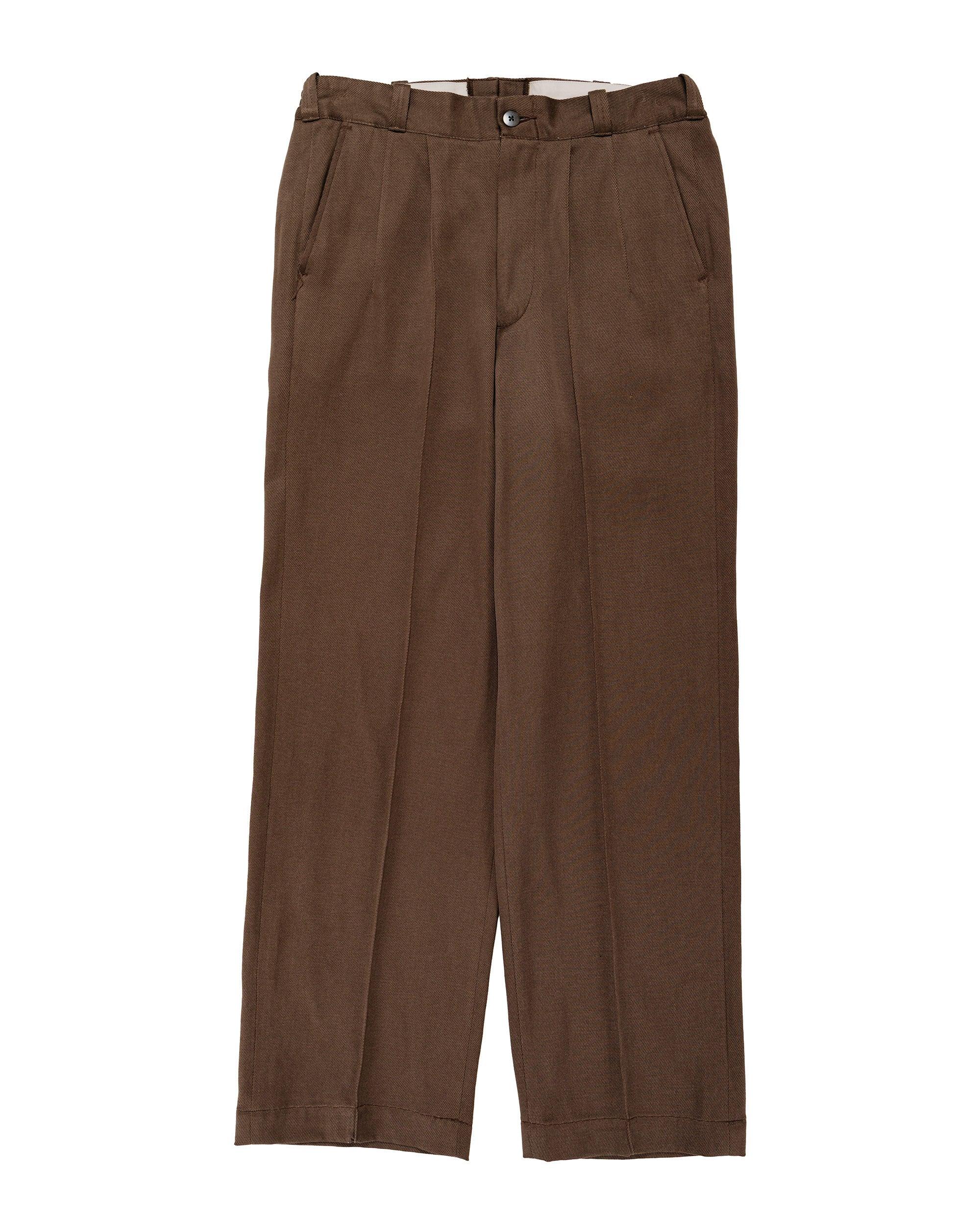 Front Tuck Army Trouser Coffee