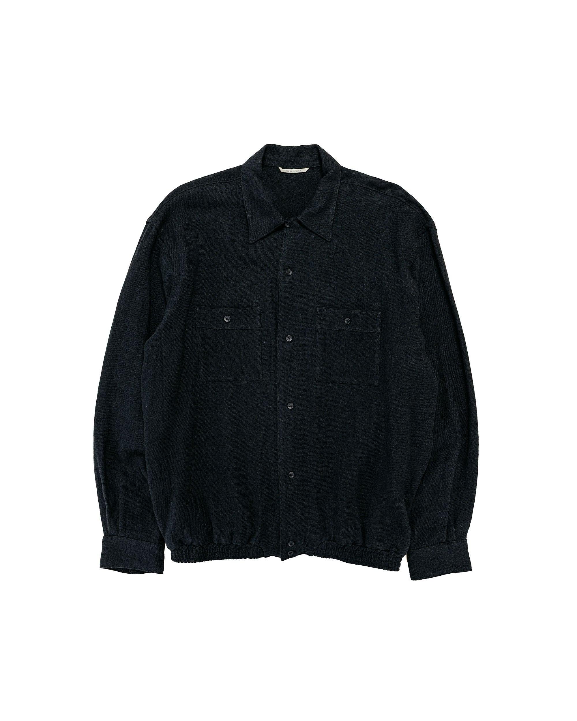 Gathered Waist Marlboro Shirts Long Sleeve Onyx