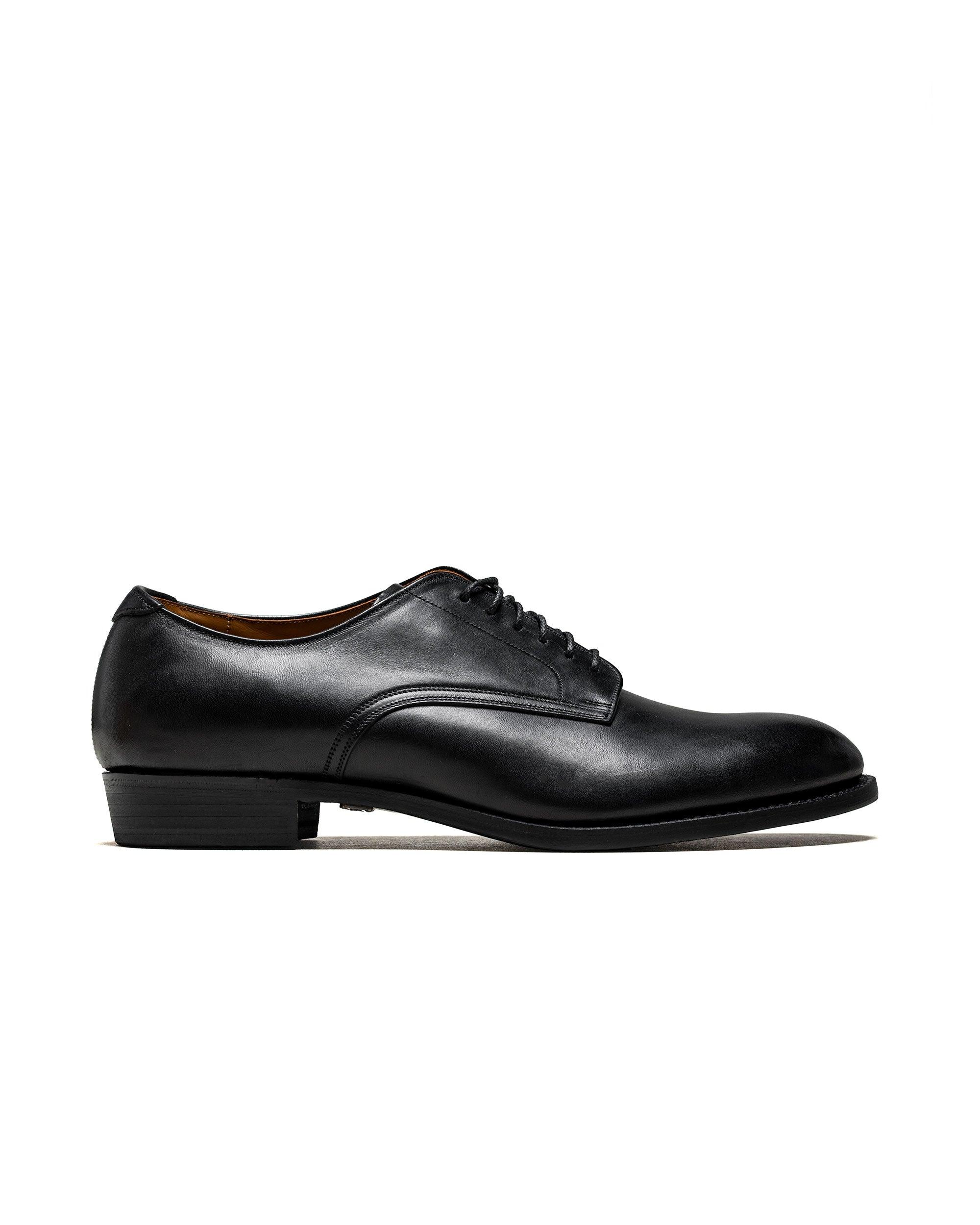 "The Officer" Stunning Leather Oxford Shoes Black Horsebutt