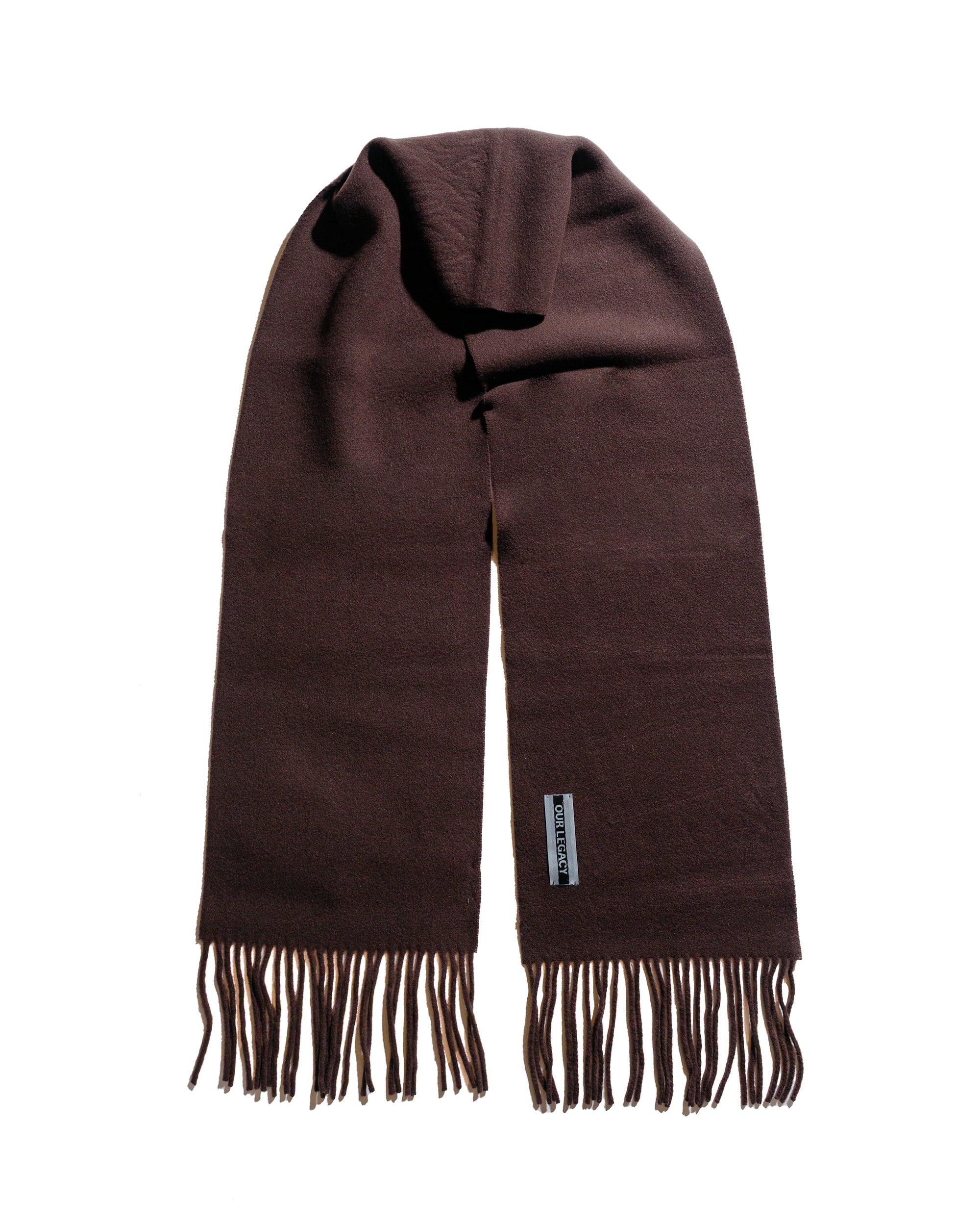 Estate Scarf Espresso Double Wool