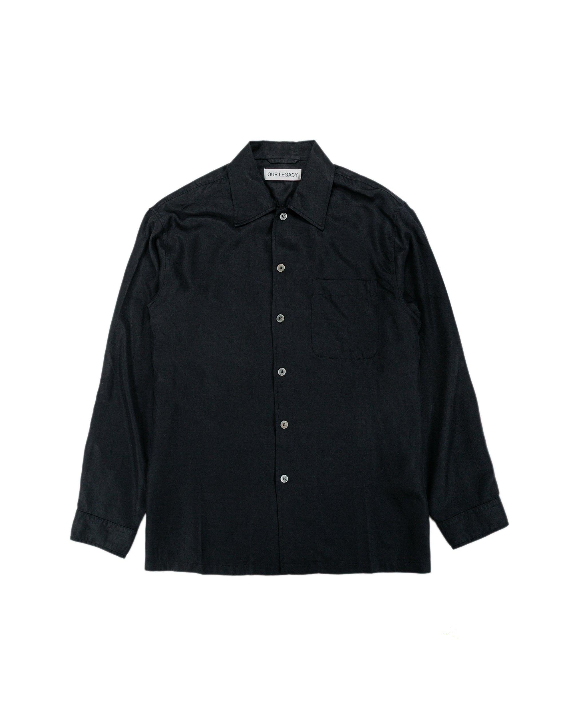 Every Shirt Draping Black Lyocell
