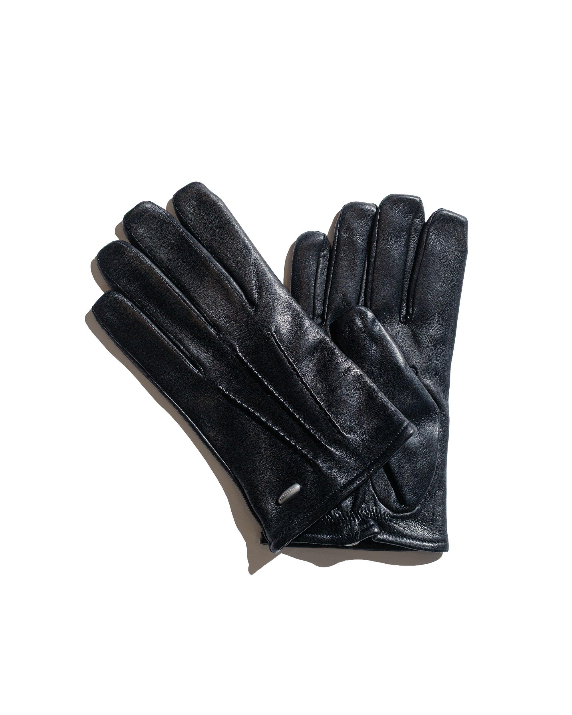 His Gloves Black Leather