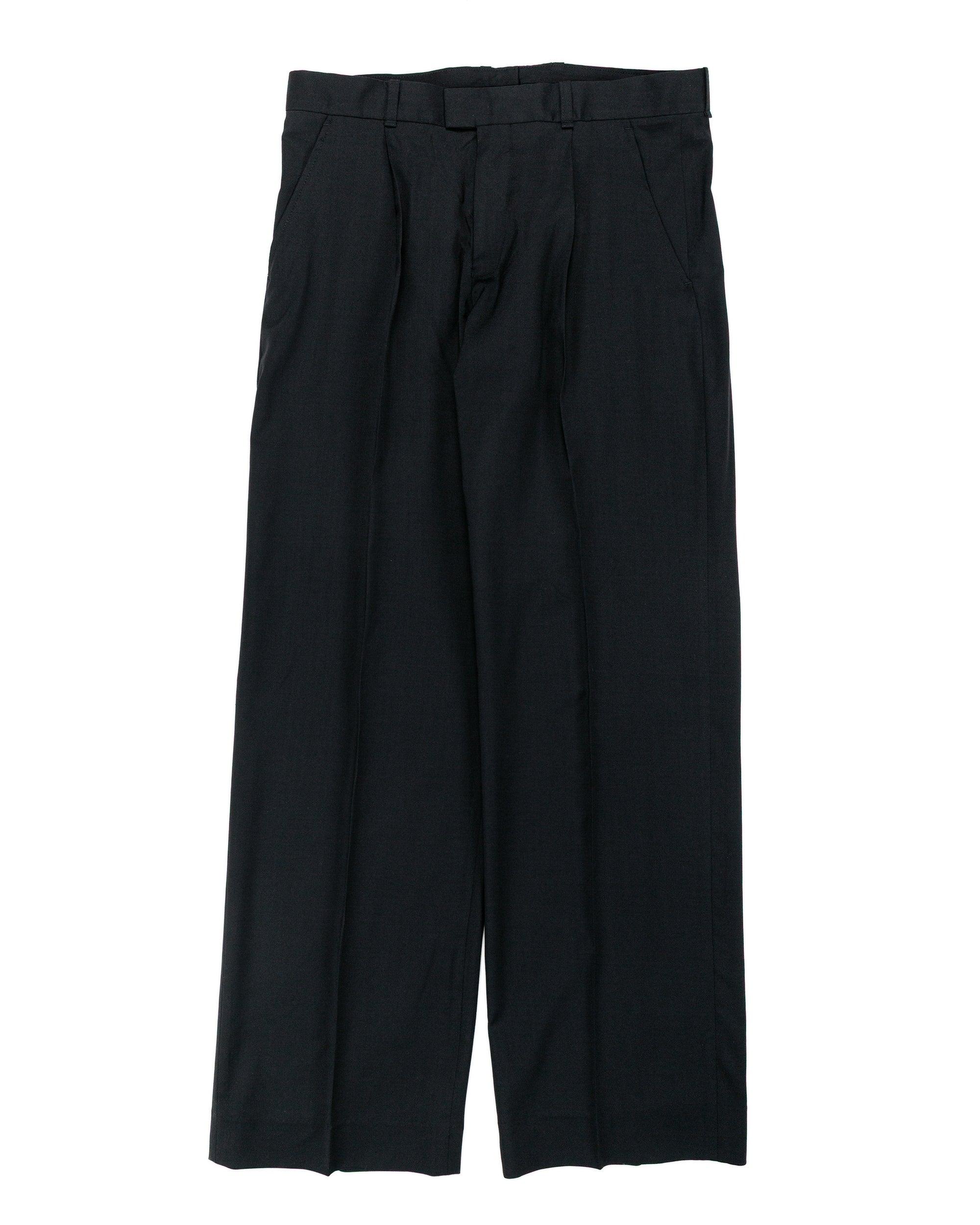 Slack Trouser Black Worsted Wool