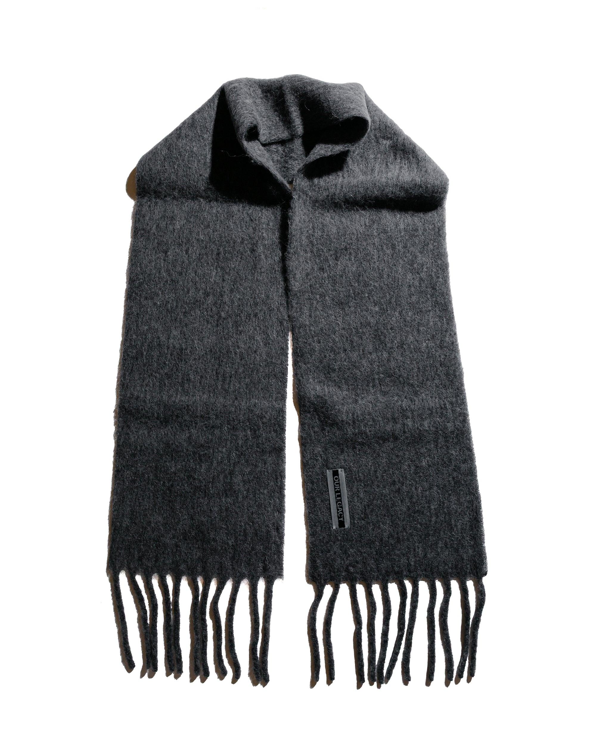 Estate Scarf Phantom Fuzzy Alpaca