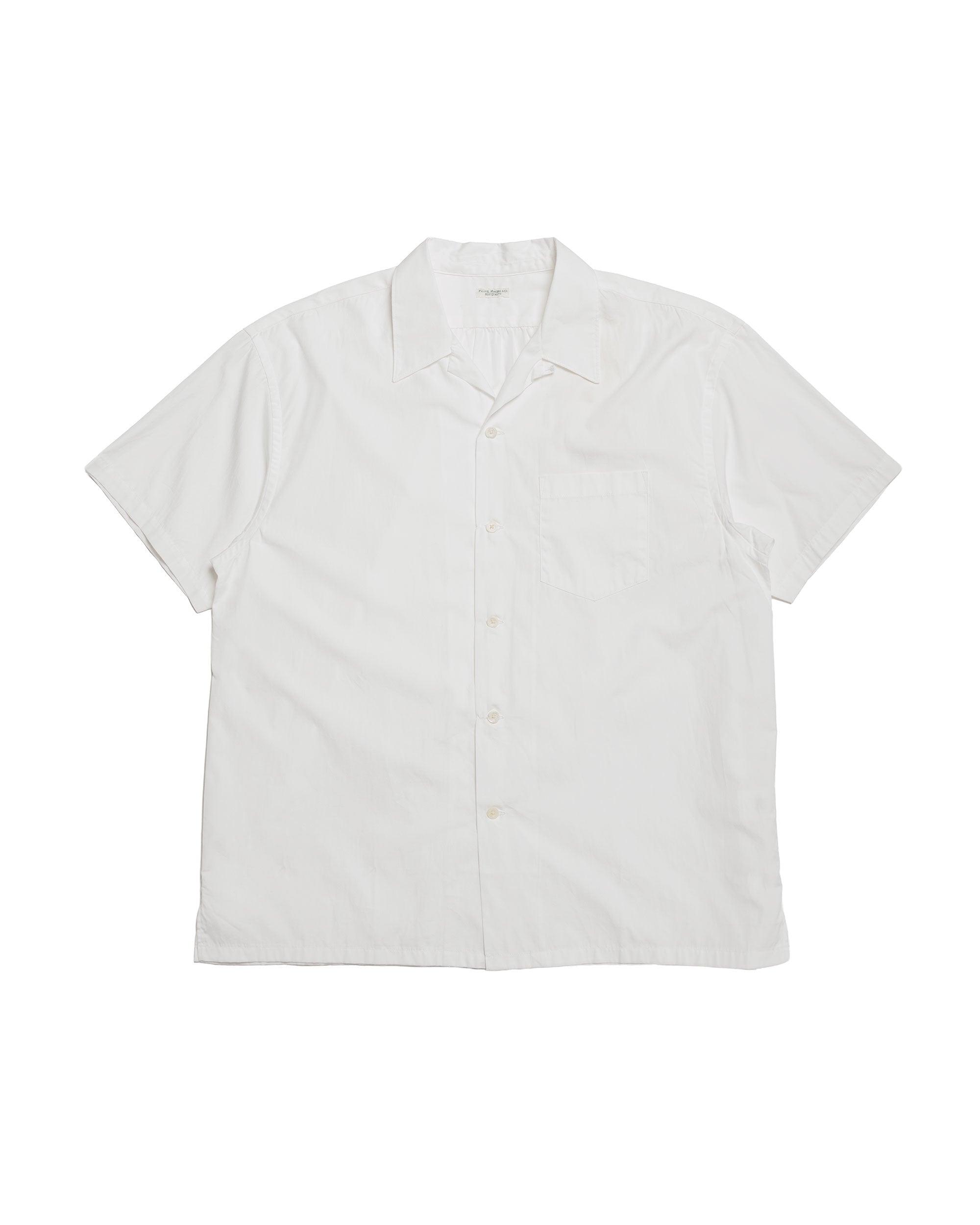 Back Gathering SS Shirt Off White