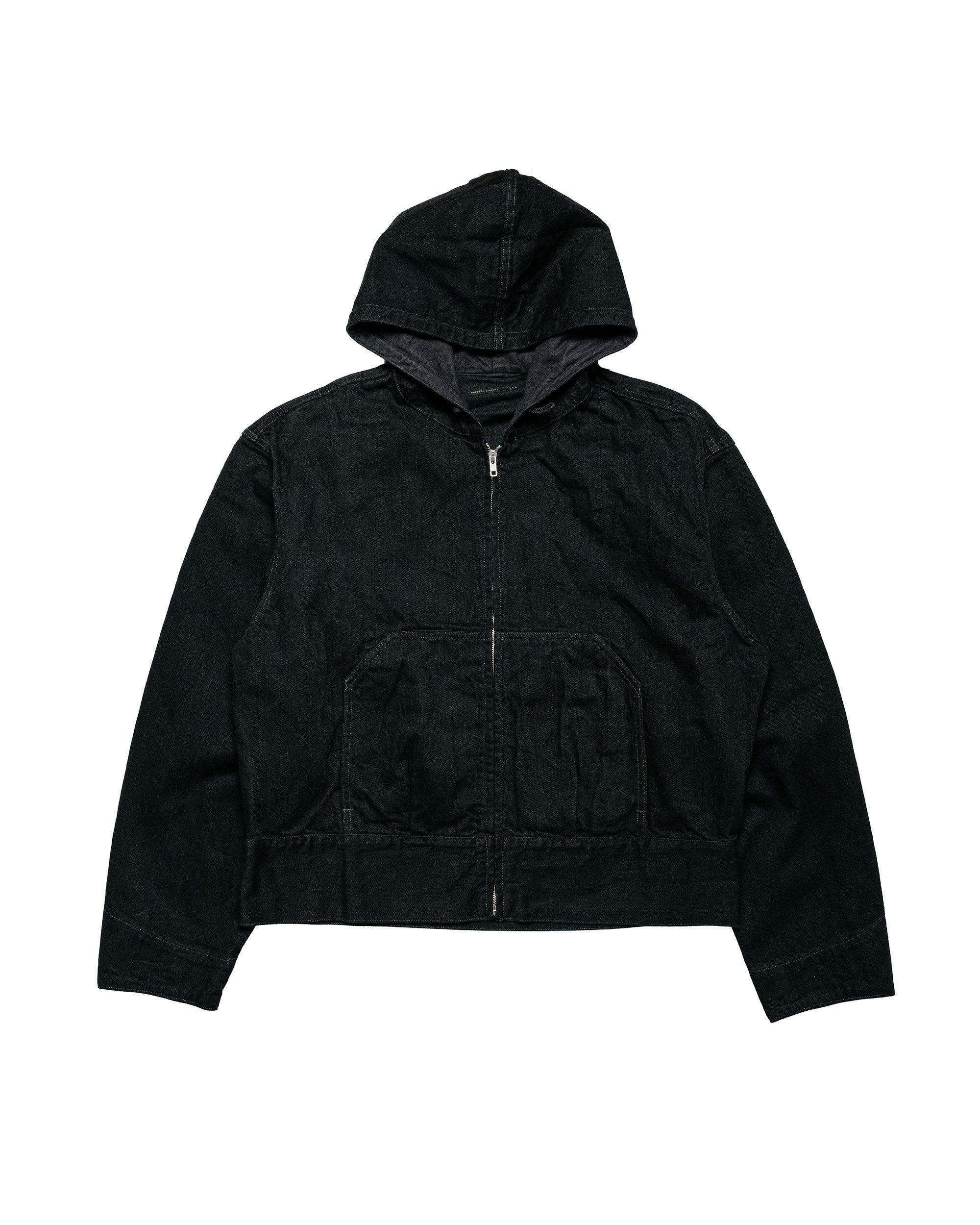 Lady White Co. Hooded Denim Blouson Black One Wash