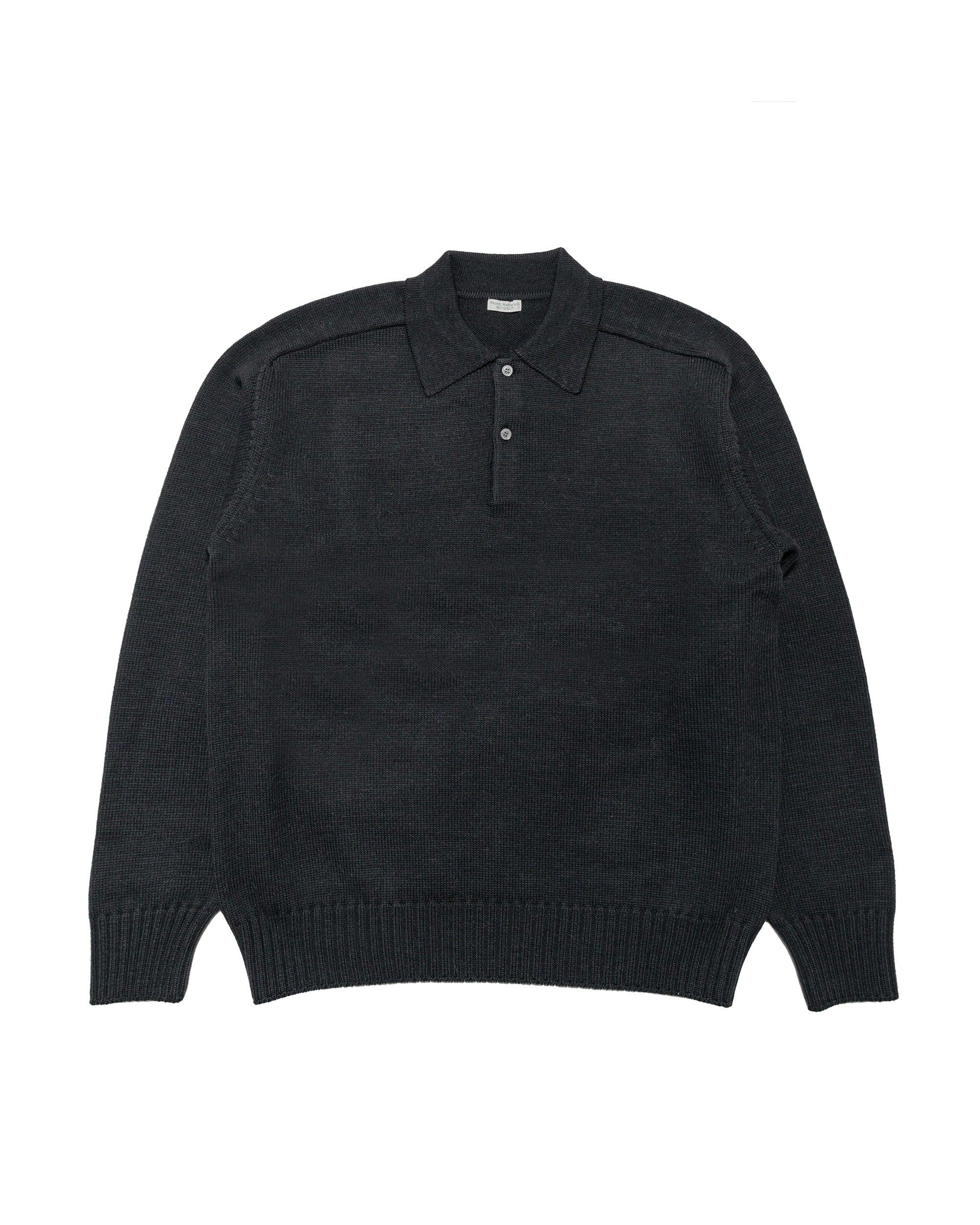 Knit Polo Graphite