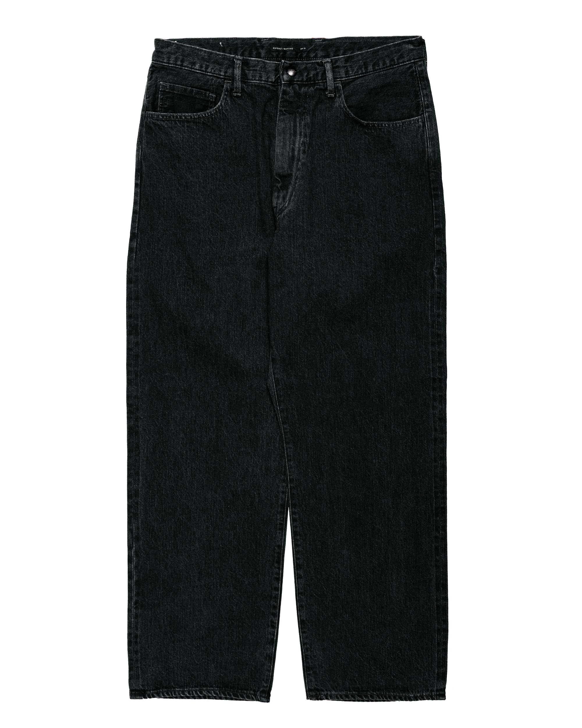 Lady White Co. Classic Jeans Wide Faded Black Hand Fade