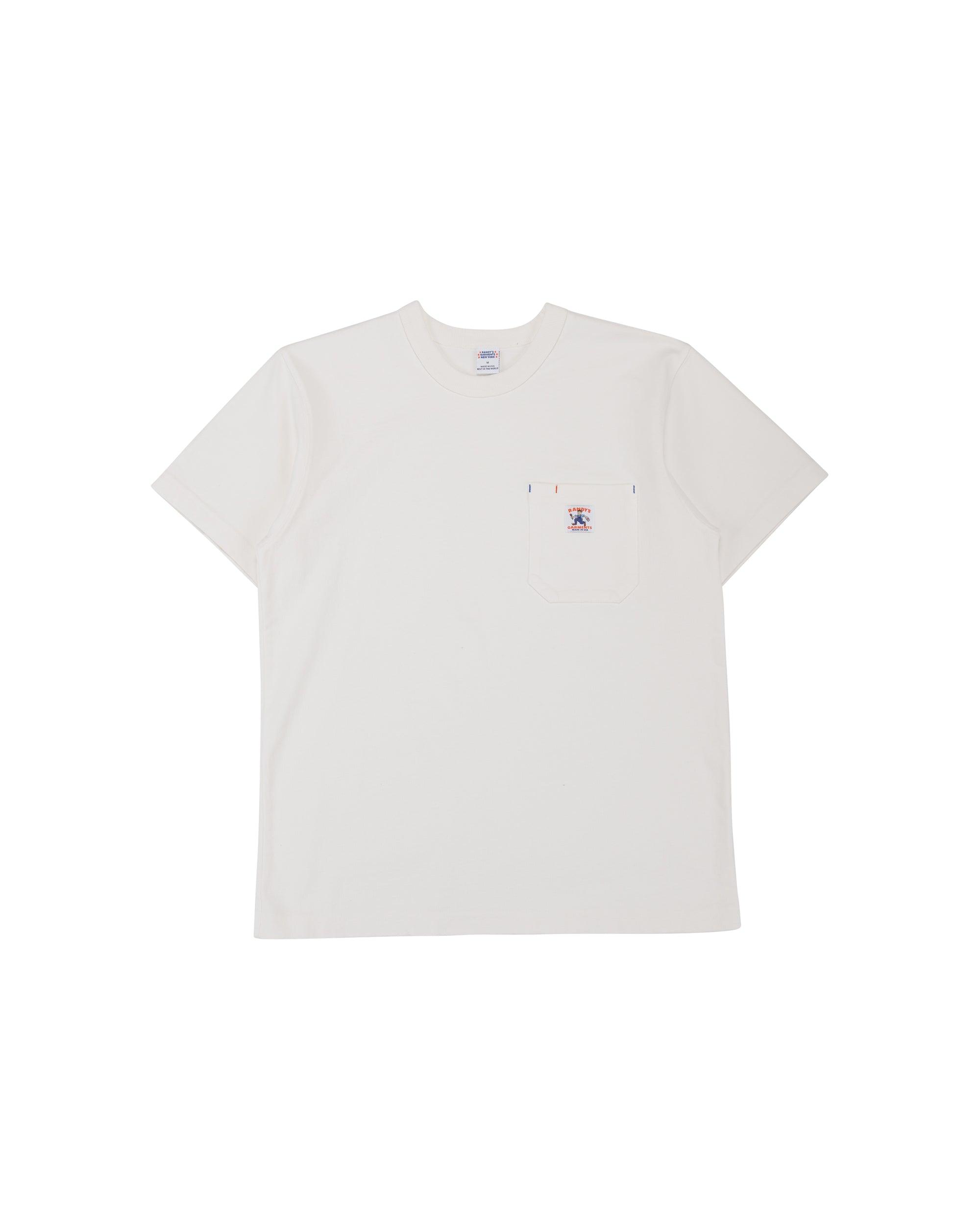 Heavyweight Hammer Pocket Tee White