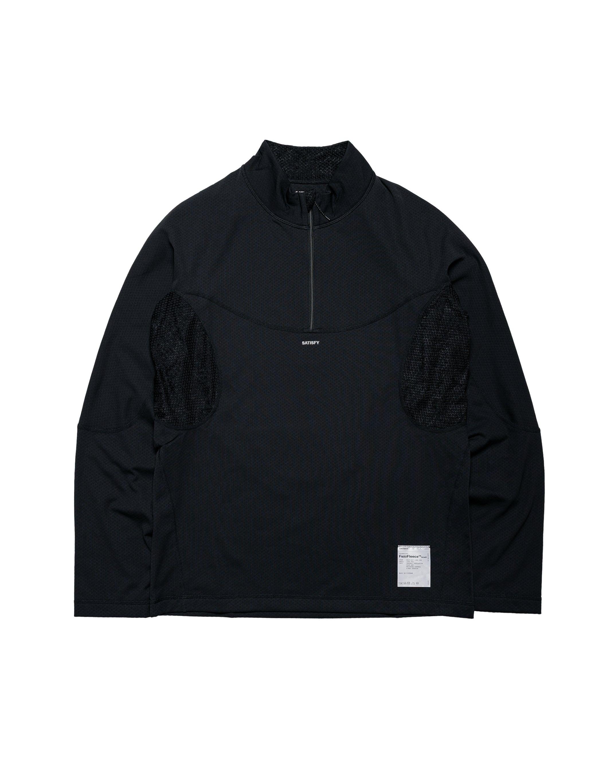 FuzzFleece Octa Half-Zip Long Tee Black SA