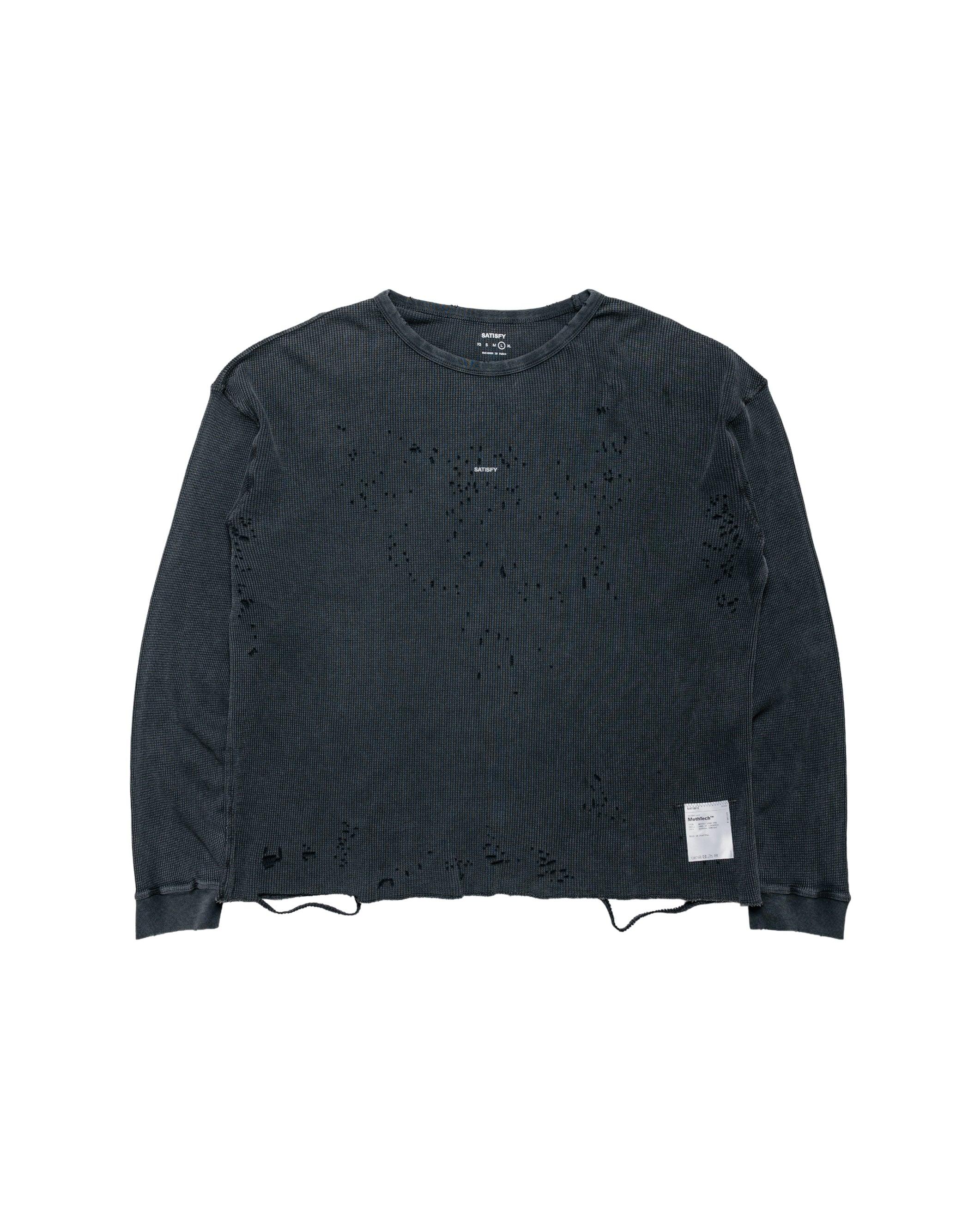 MothTech Waffle Long Tee Aged Black SA