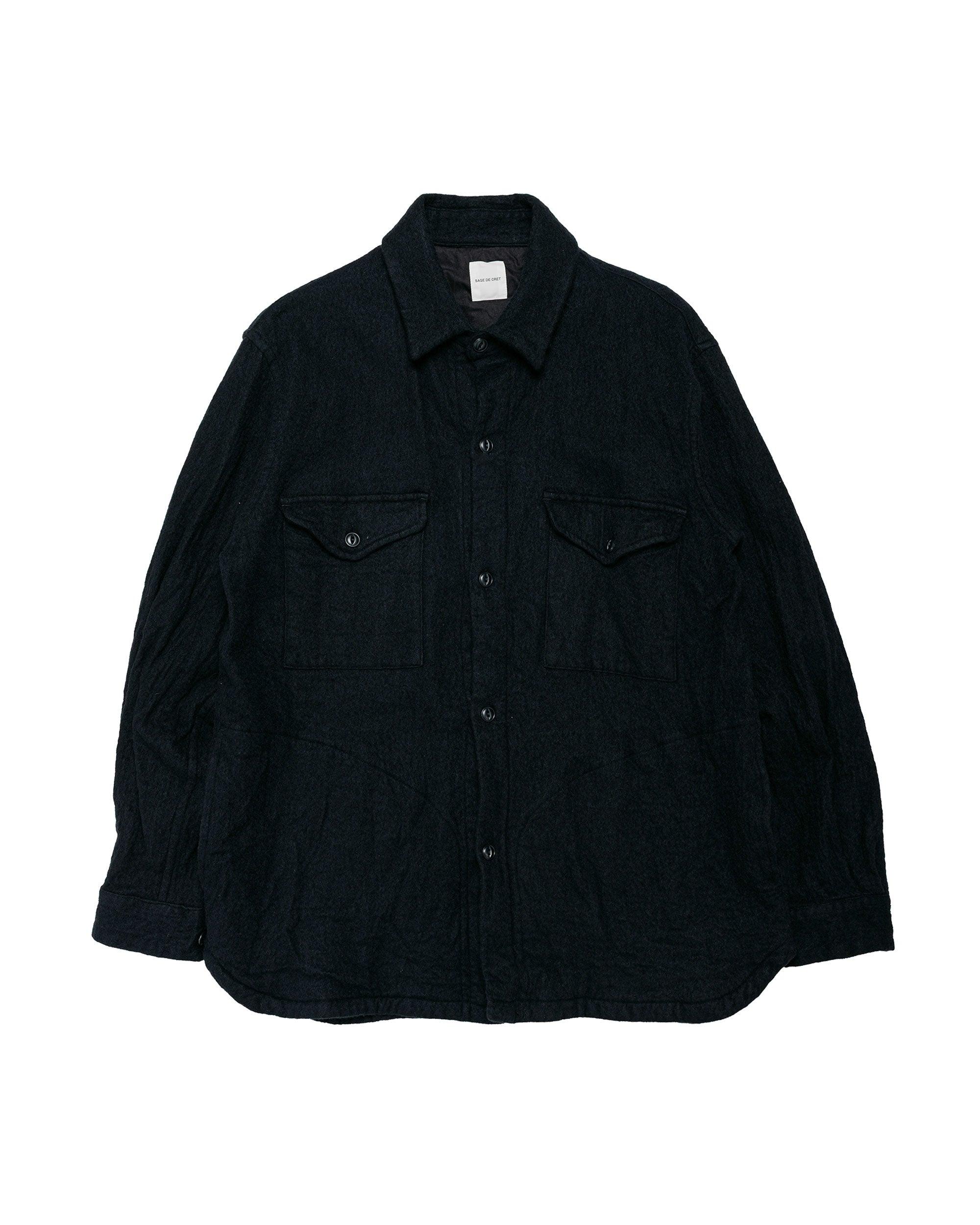 CO/WO Washed Twill Work Shirt Black