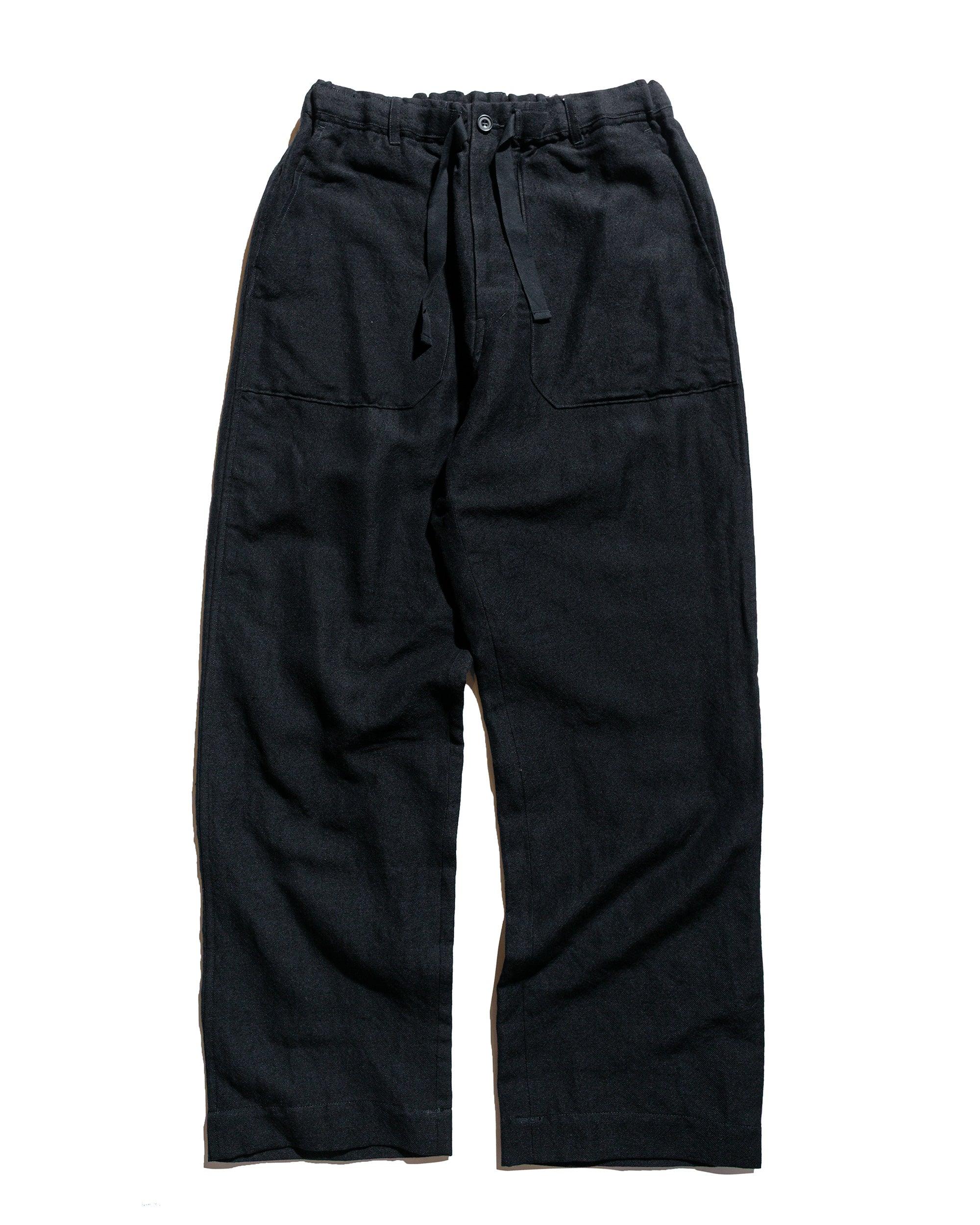 Serge Wide Baker Pants Black