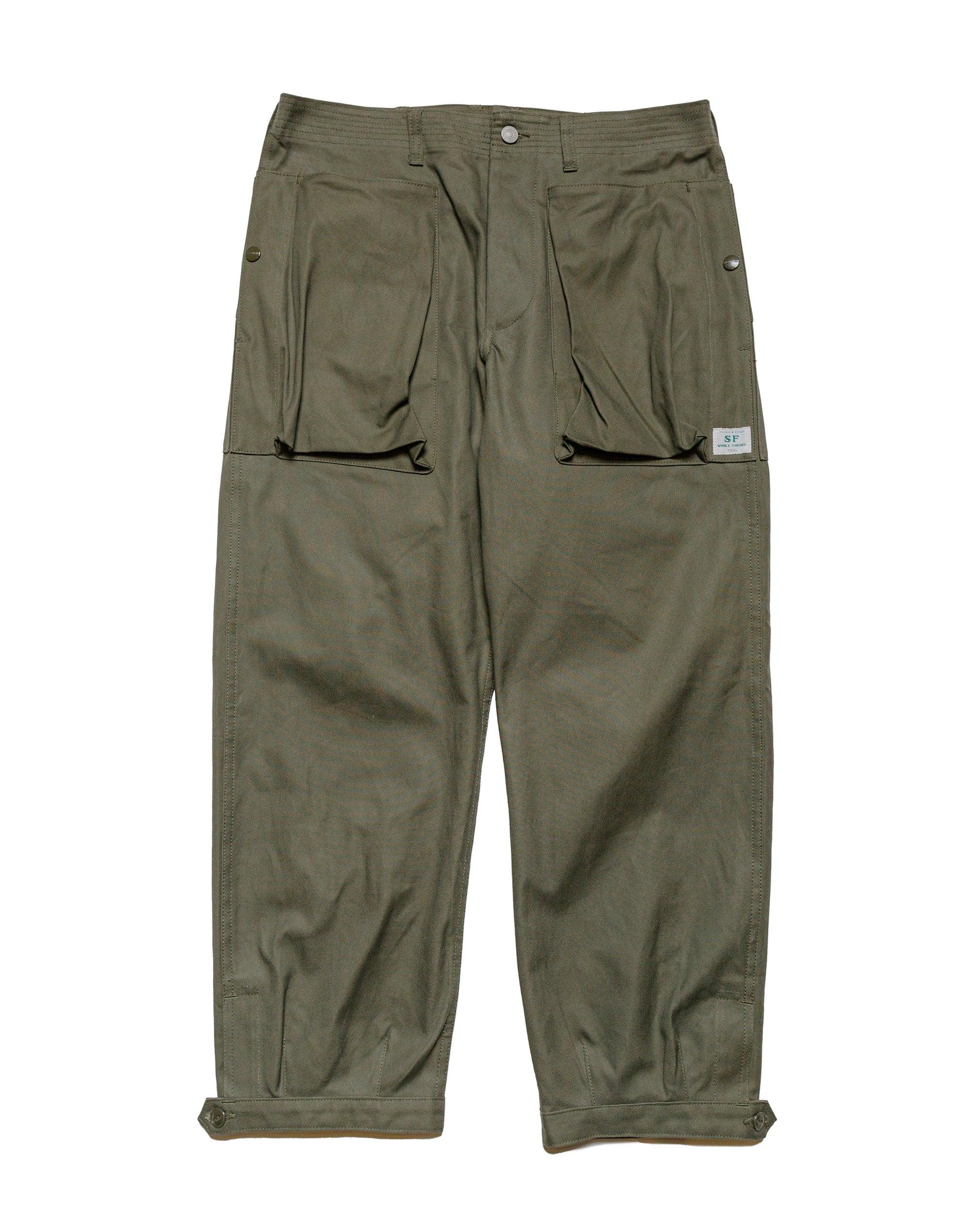 Digs Crew Pants 4/5 Duck Canvas Olive