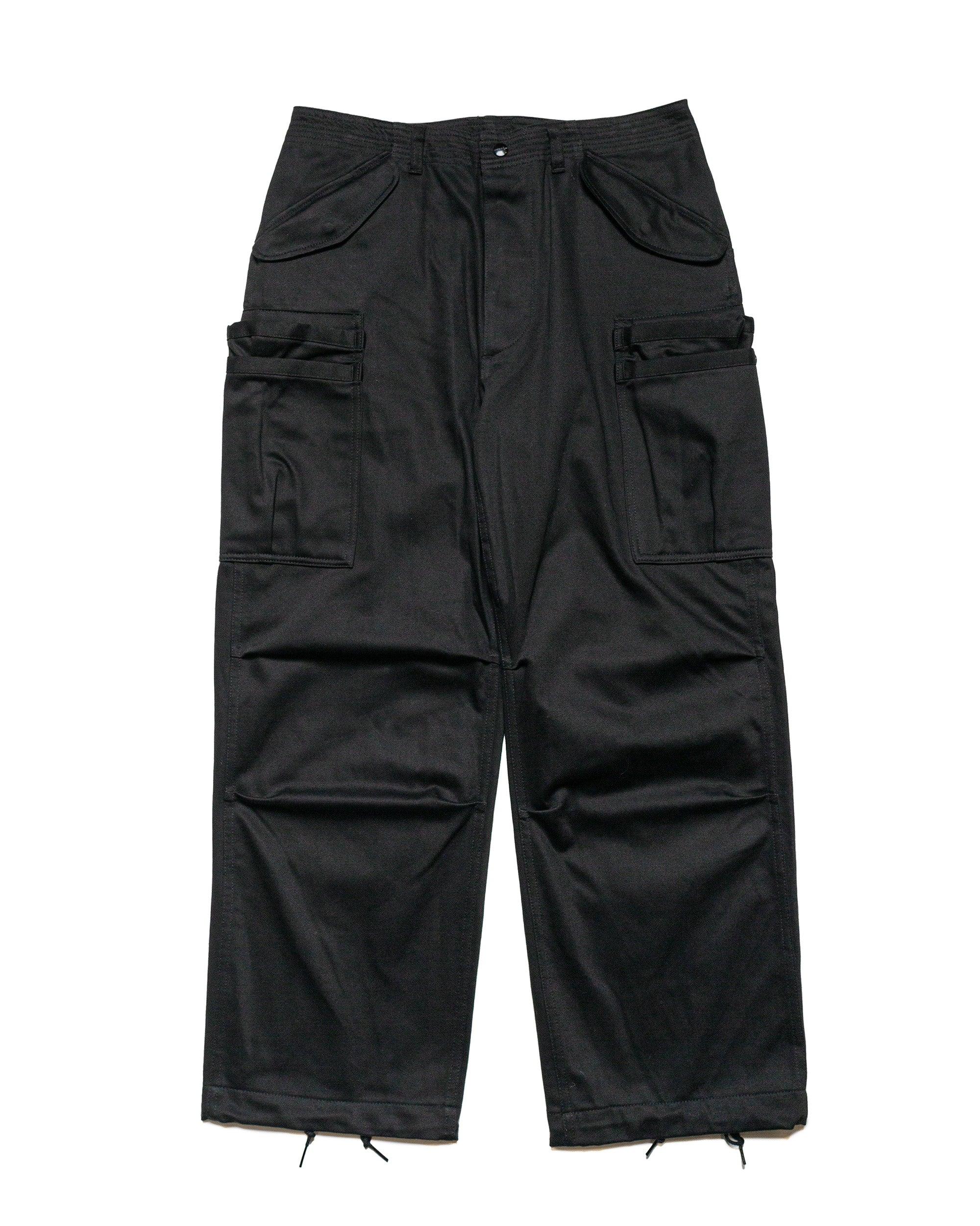 Overgrown Pants Military Satin Black