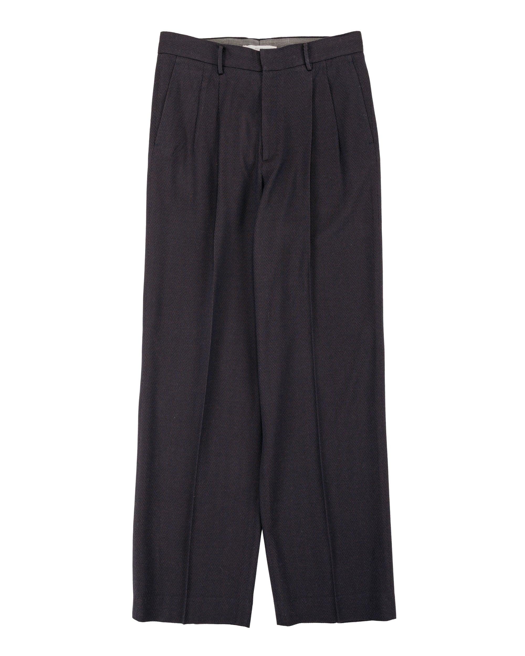 Travel Pants/Summer Herringbone Mud Indigo