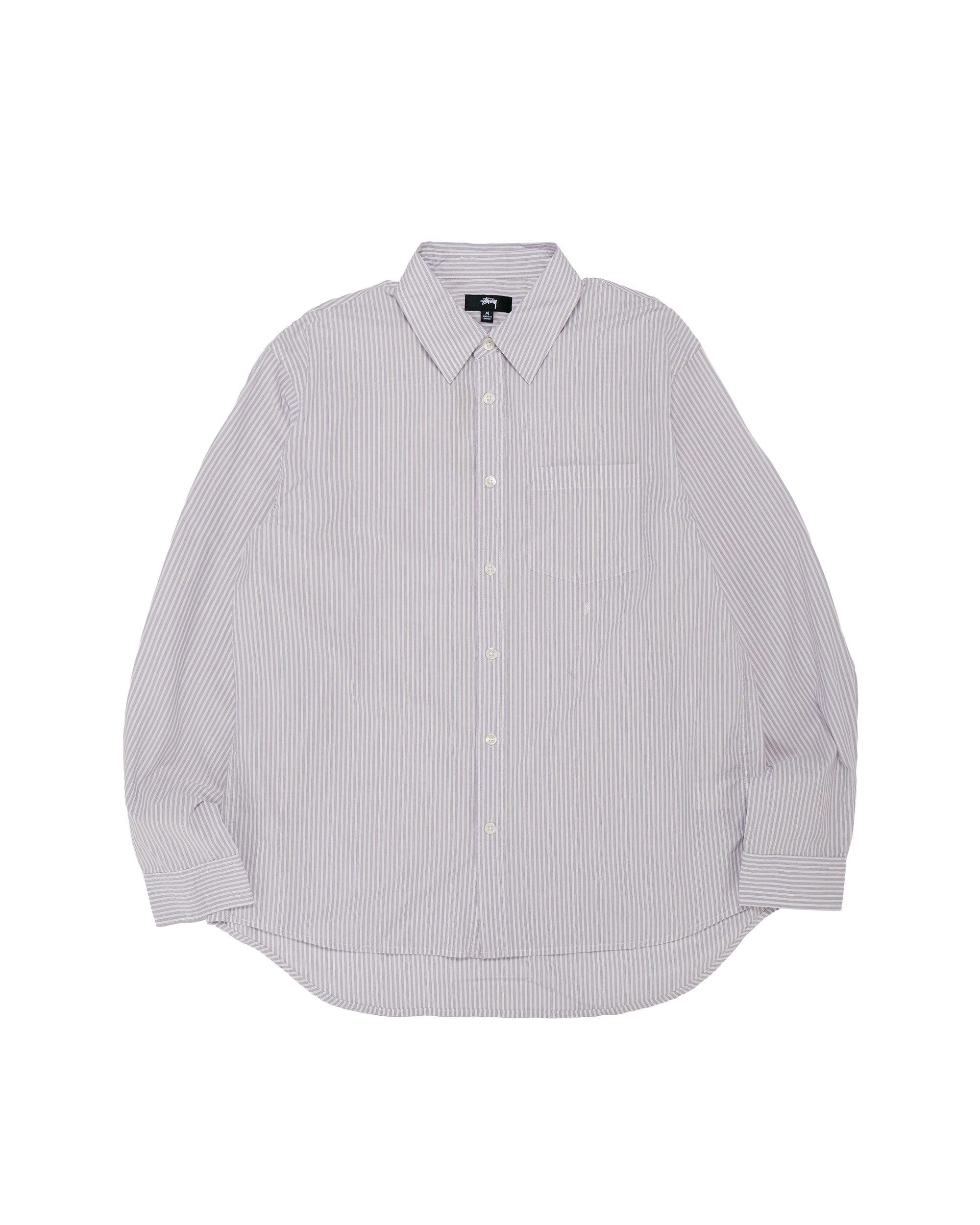 Stüssy Standard LS Shirt Purple Stripe
