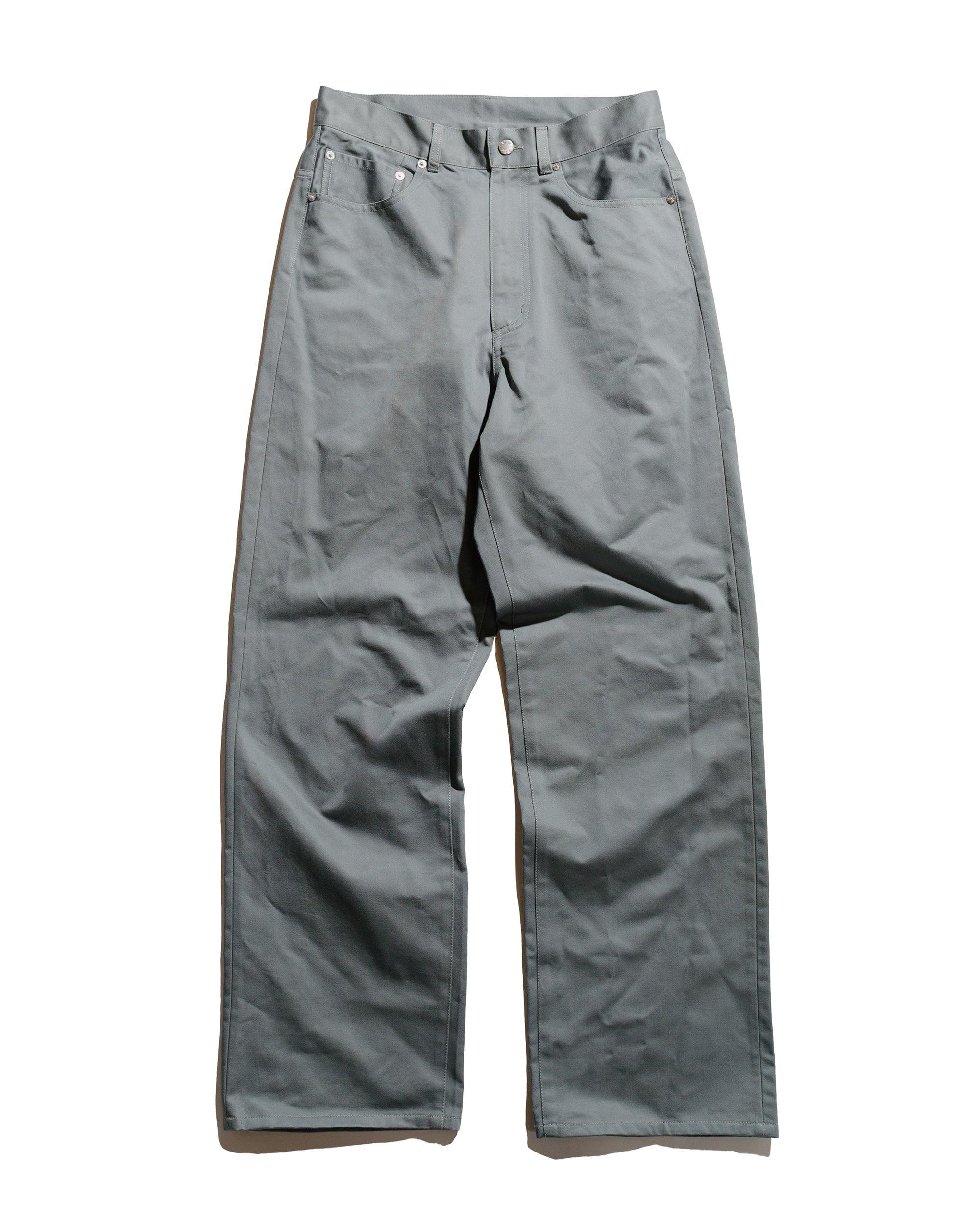 Work Straight Pants Grey