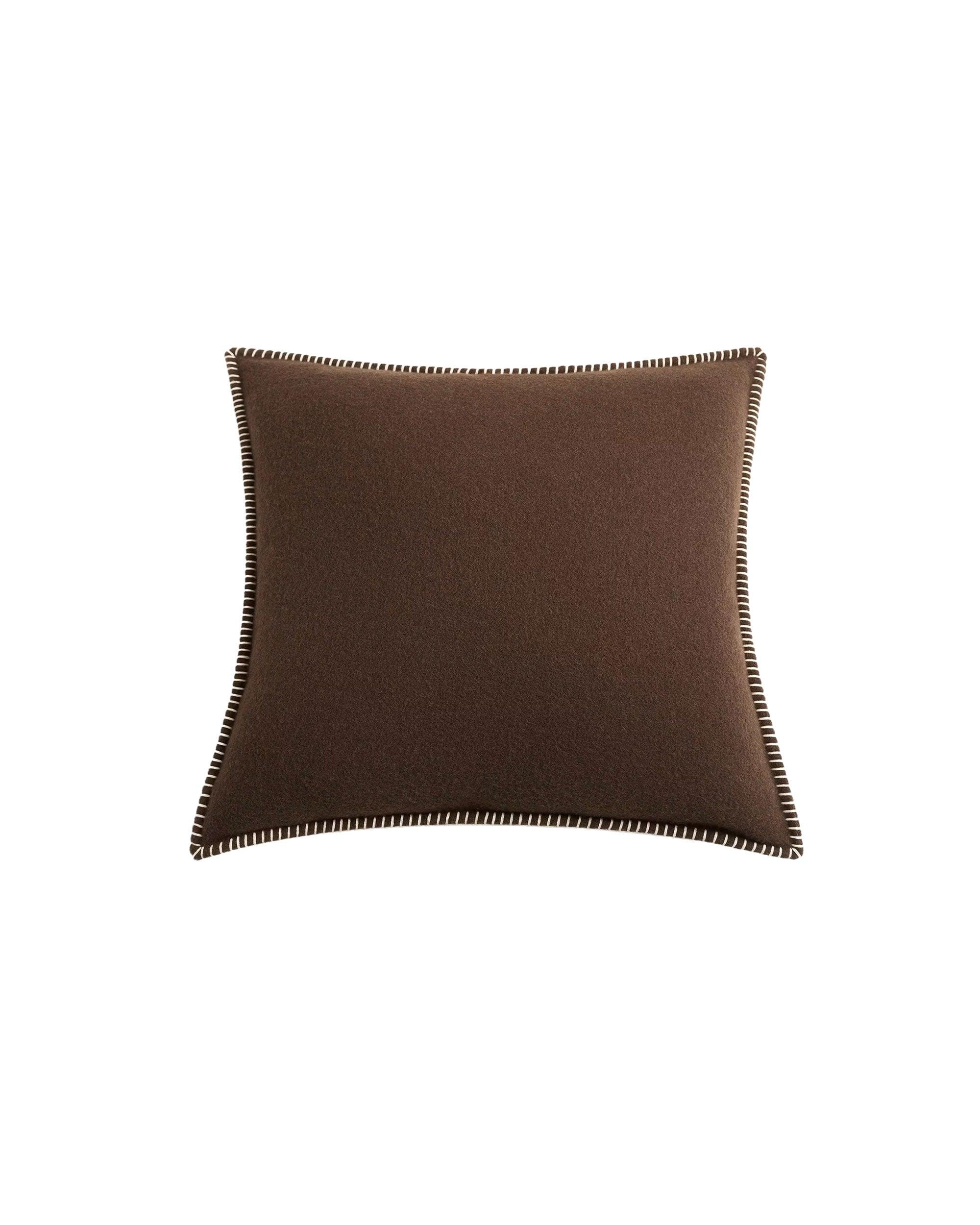 Lambswool Cushion Walnut