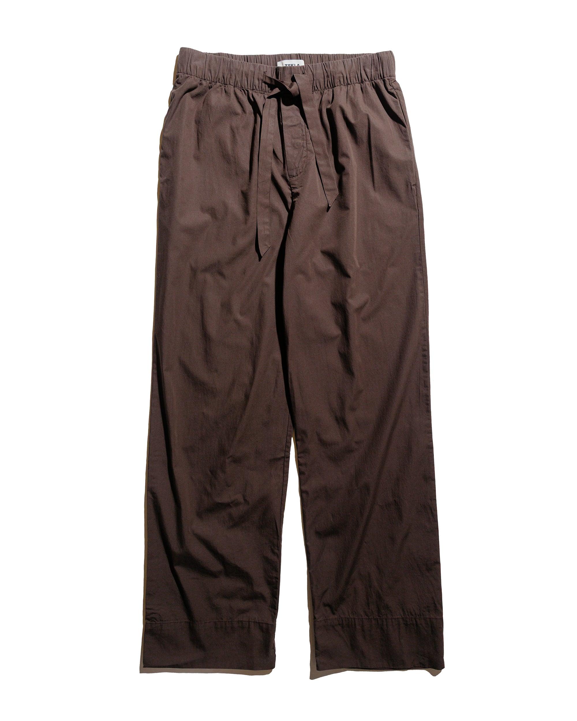 Poplin Pyjama Pants Coffee