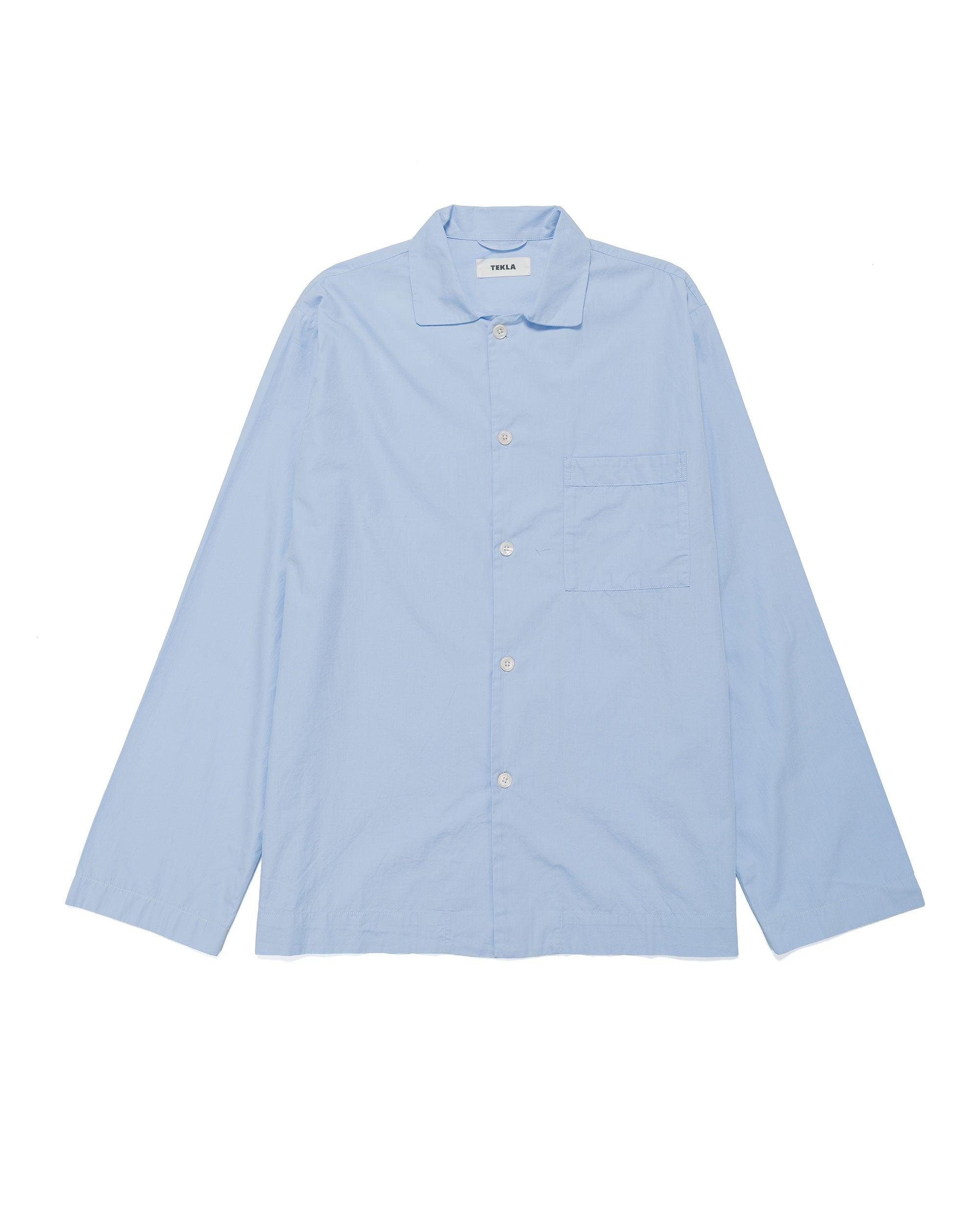 Poplin Pyjama Shirt Shirt Blue