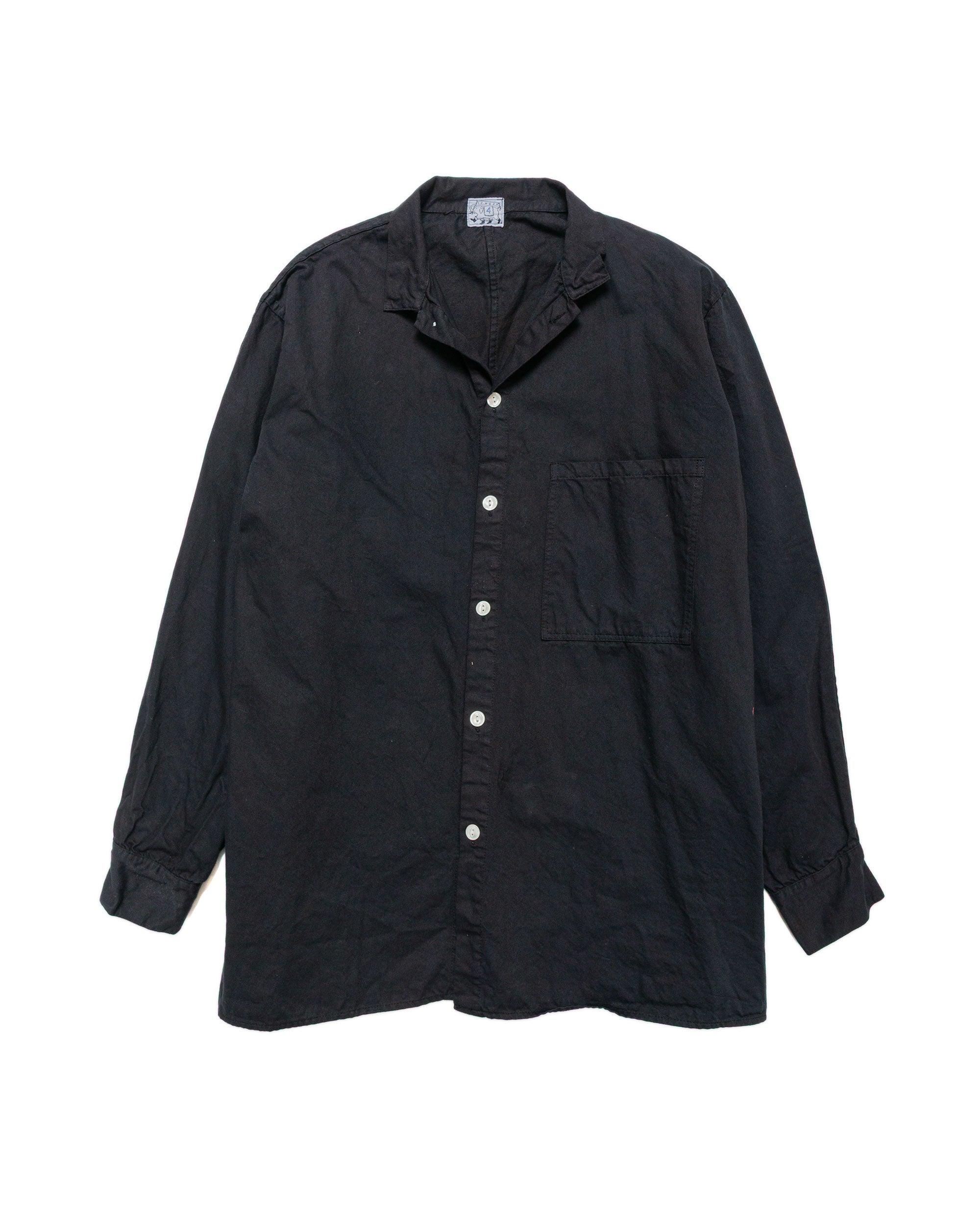 Type 471 Plastron Shirt Clean Cotton Drill Black Hole