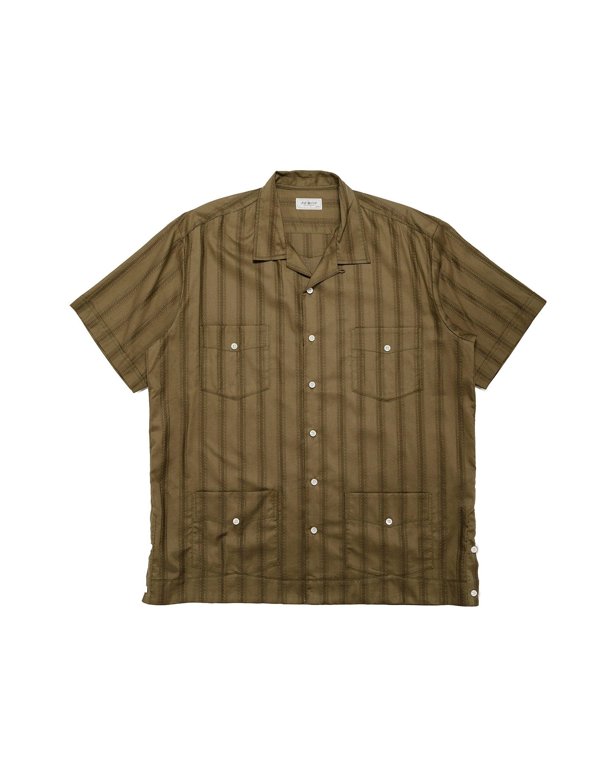 MS26007 Joe McCoy Cuban Shirt S/S Olive